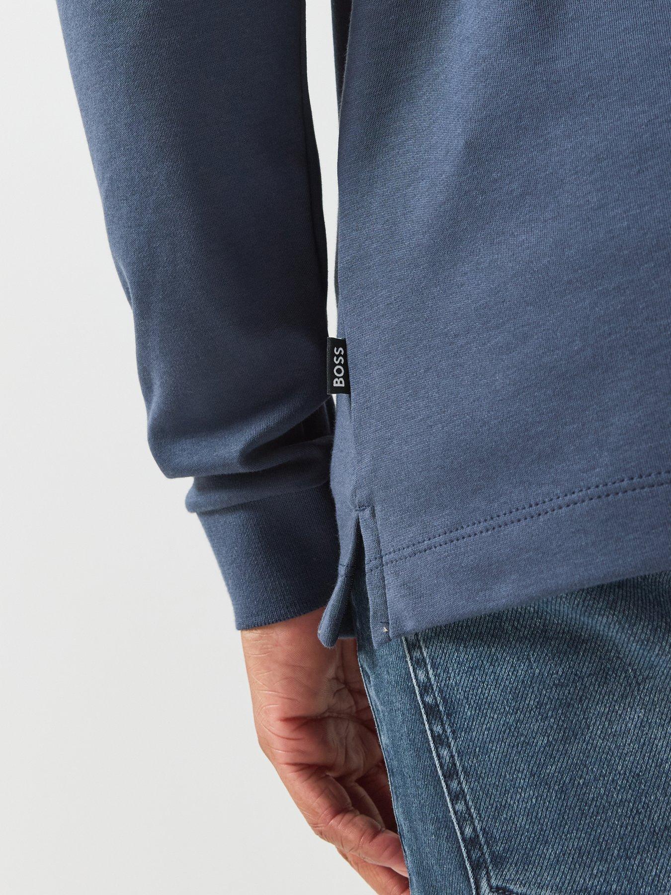 Image 4 of 6 of BOSS Boss Pado 30 Longsleeve Polo Shirt - Blue