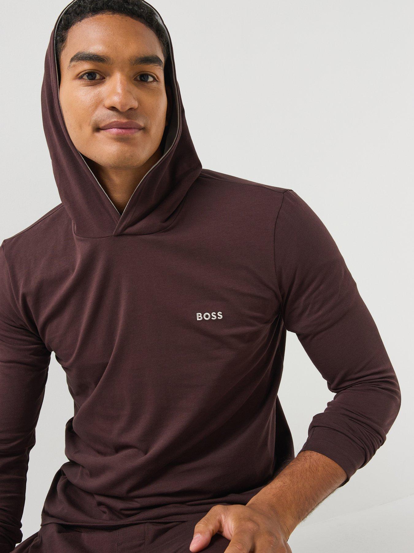 BOSS Boss Bodywear Mix  &  Match Lounge Overhead Hoodie - Brown