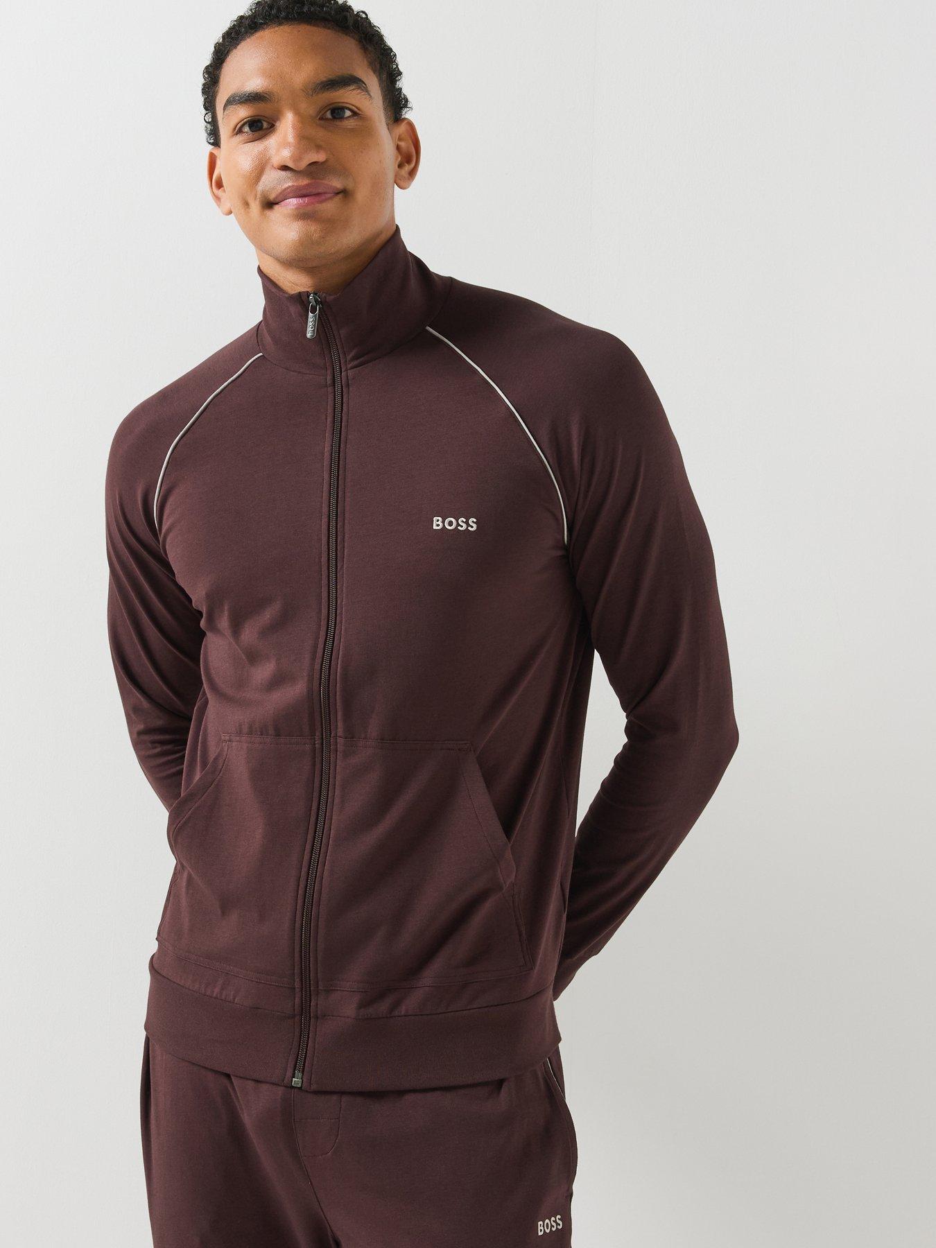 BOSS Boss Mix  &  Match Loungewear Track Top - Brown