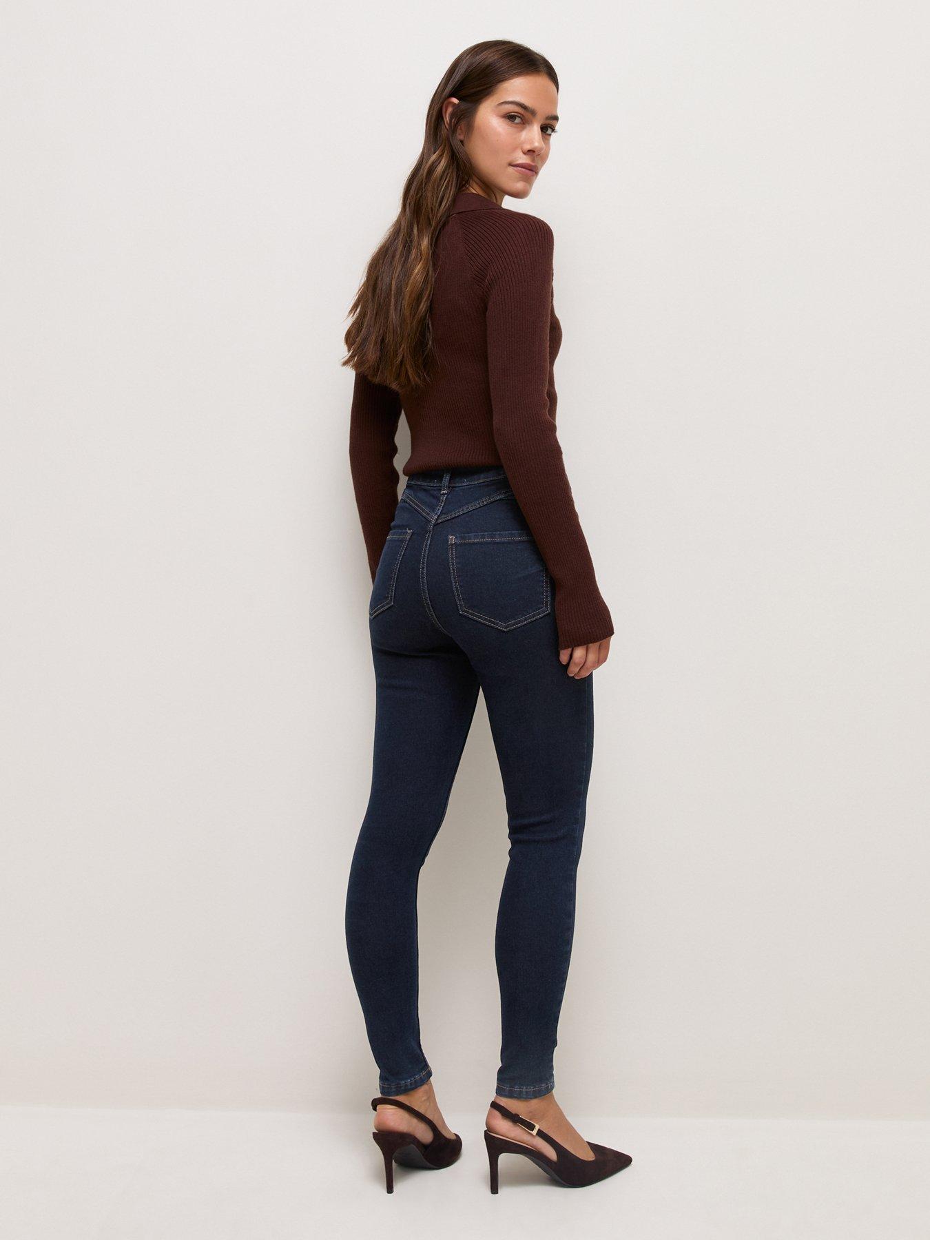 Image 2 of 7 of New Look Women's Petite Jenna Skinny Fit Jeans - Blue