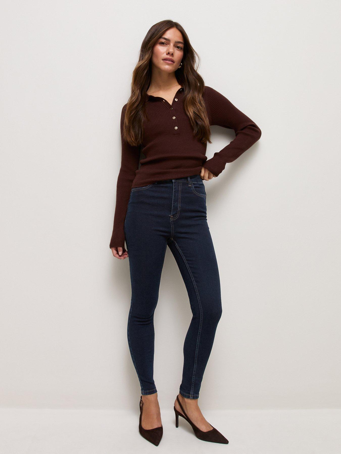 Image 3 of 7 of New Look Women's Petite Jenna Skinny Fit Jeans - Blue