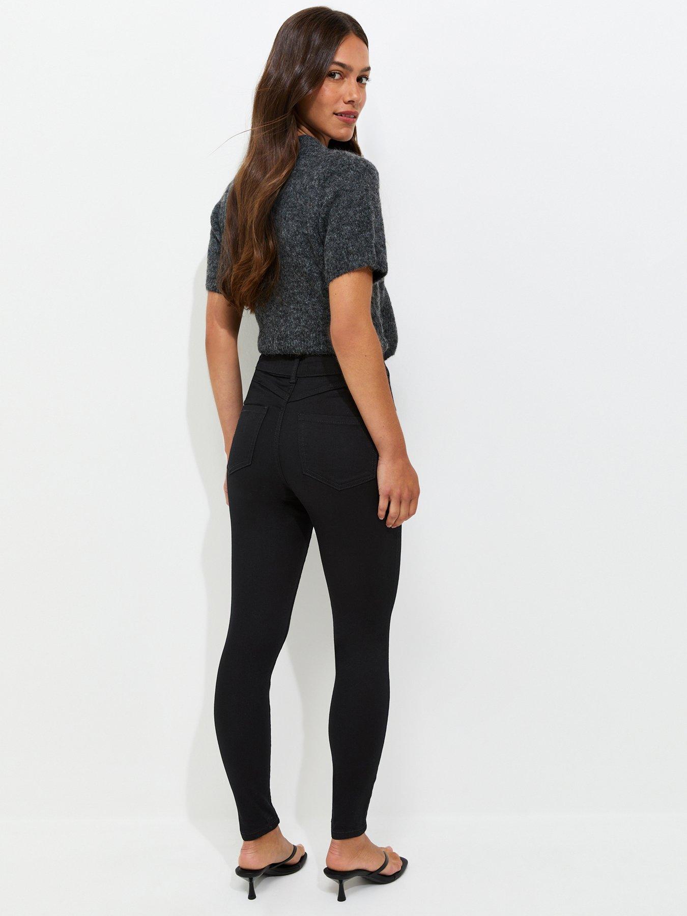 Image 2 of 6 of New Look Women's Petite Jenna Skinny Fit Jeans - Black
