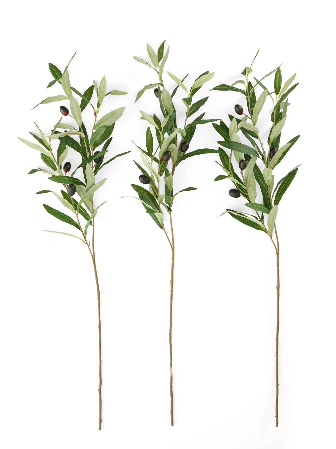 Image 3 of 7 of The Very Collection 3pk 86cm Olive Branches Bunch
