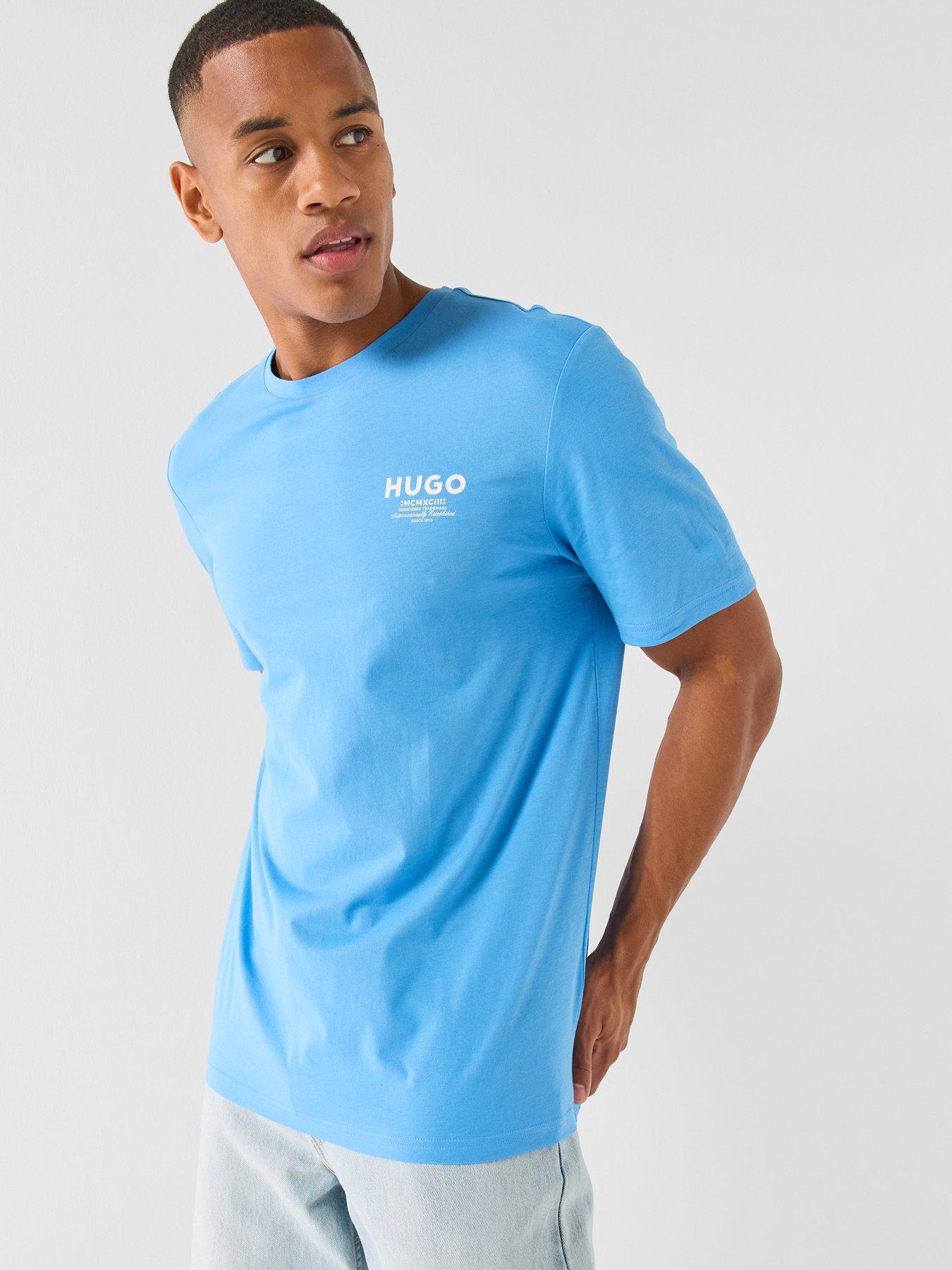 HUGO Blue Nesptee Regular Fit T-Shirt - Light Blue