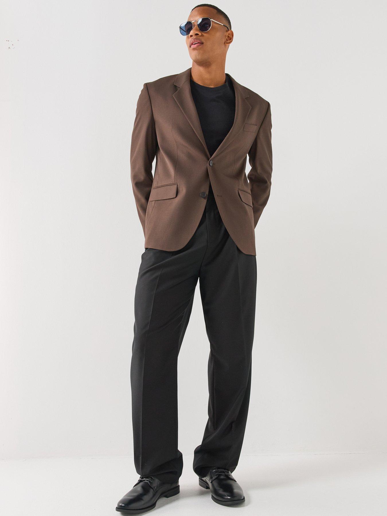 Image 3 of 5 of HUGO Karlo243X Modern Fit Blazer - Brown