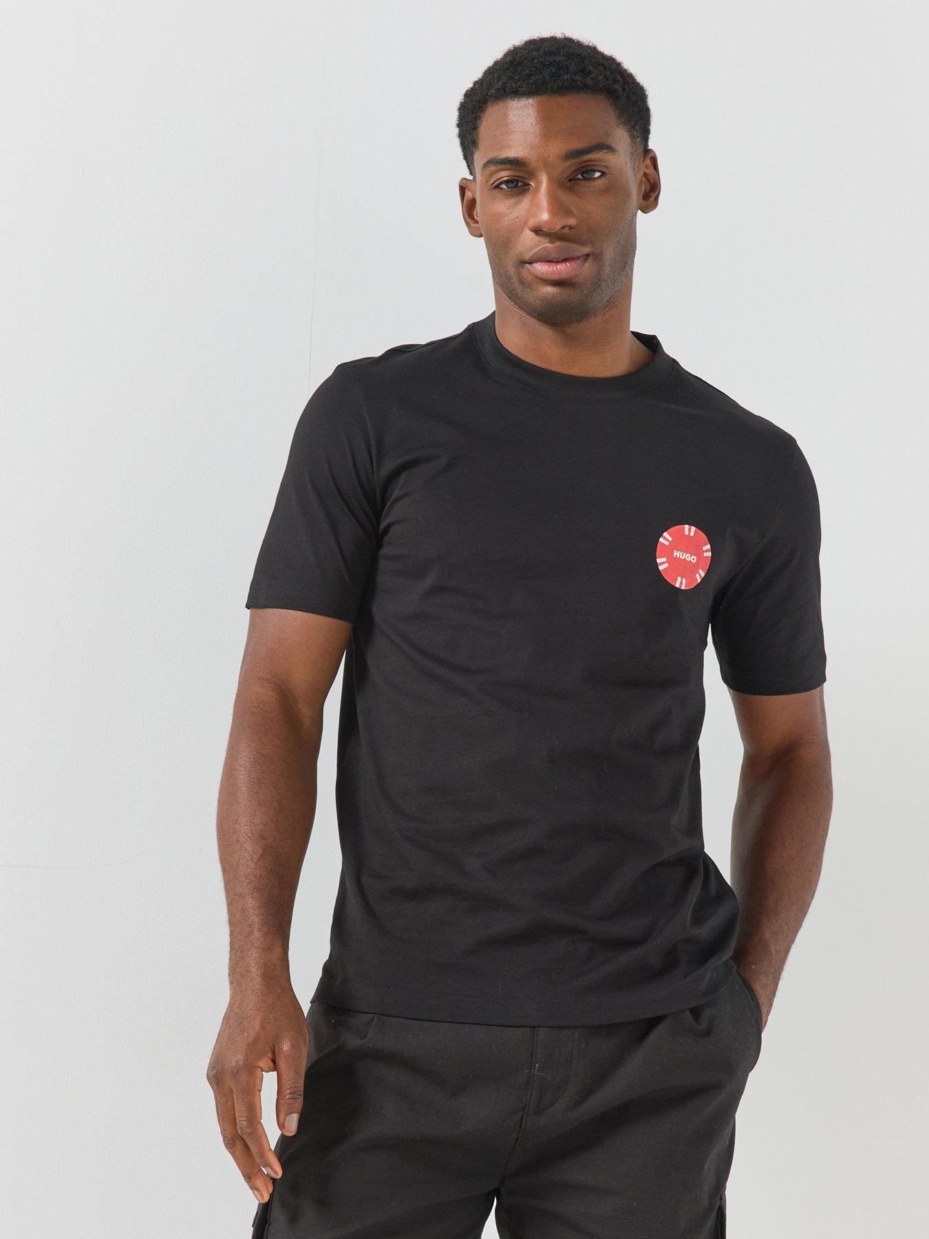 Image 1 of 5 of HUGO Datril Poker Chip Graphic T-Shirt - Black