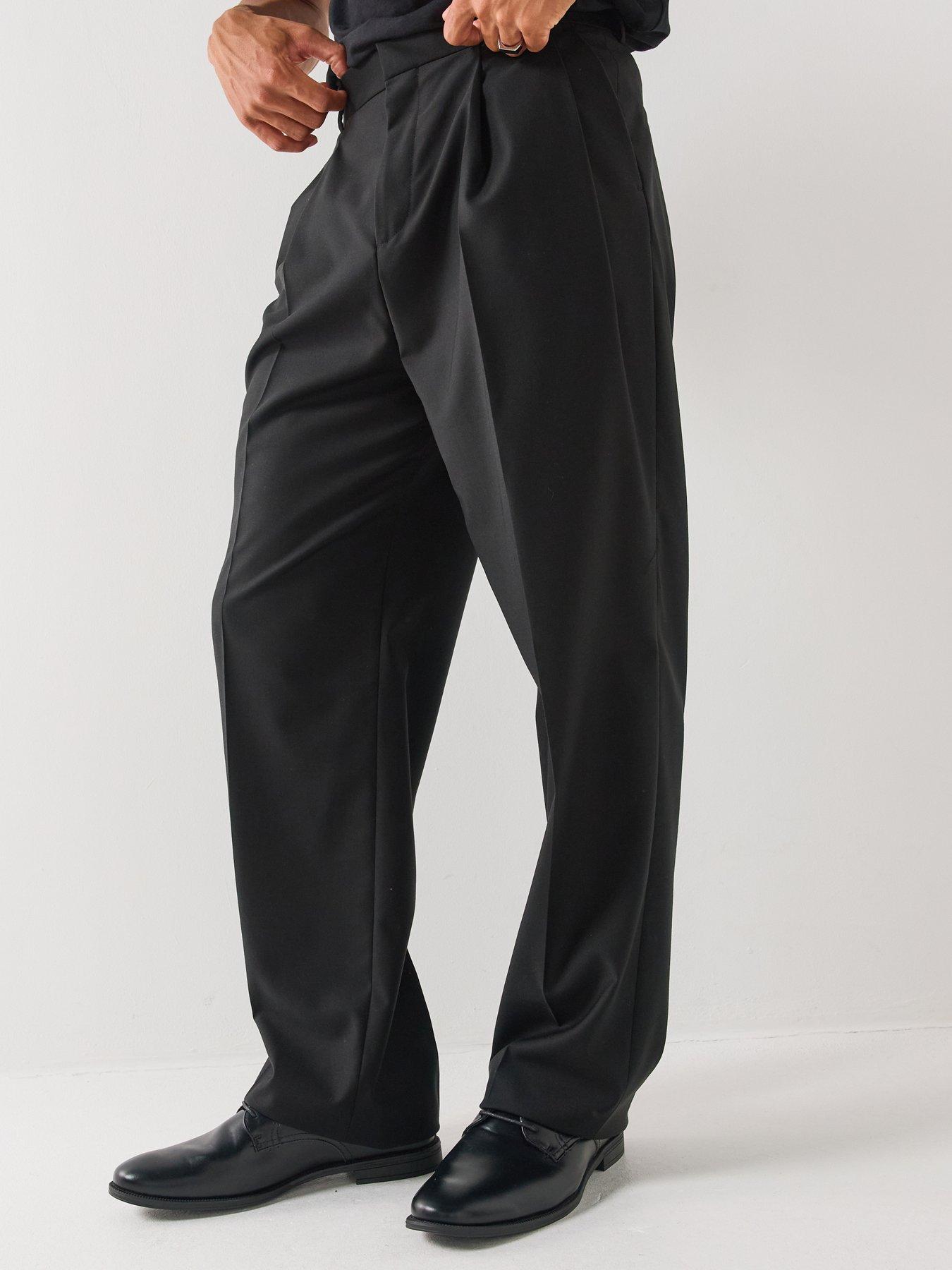 HUGO Hugo Tarly264x Modern Fit Smart Trousers - Black