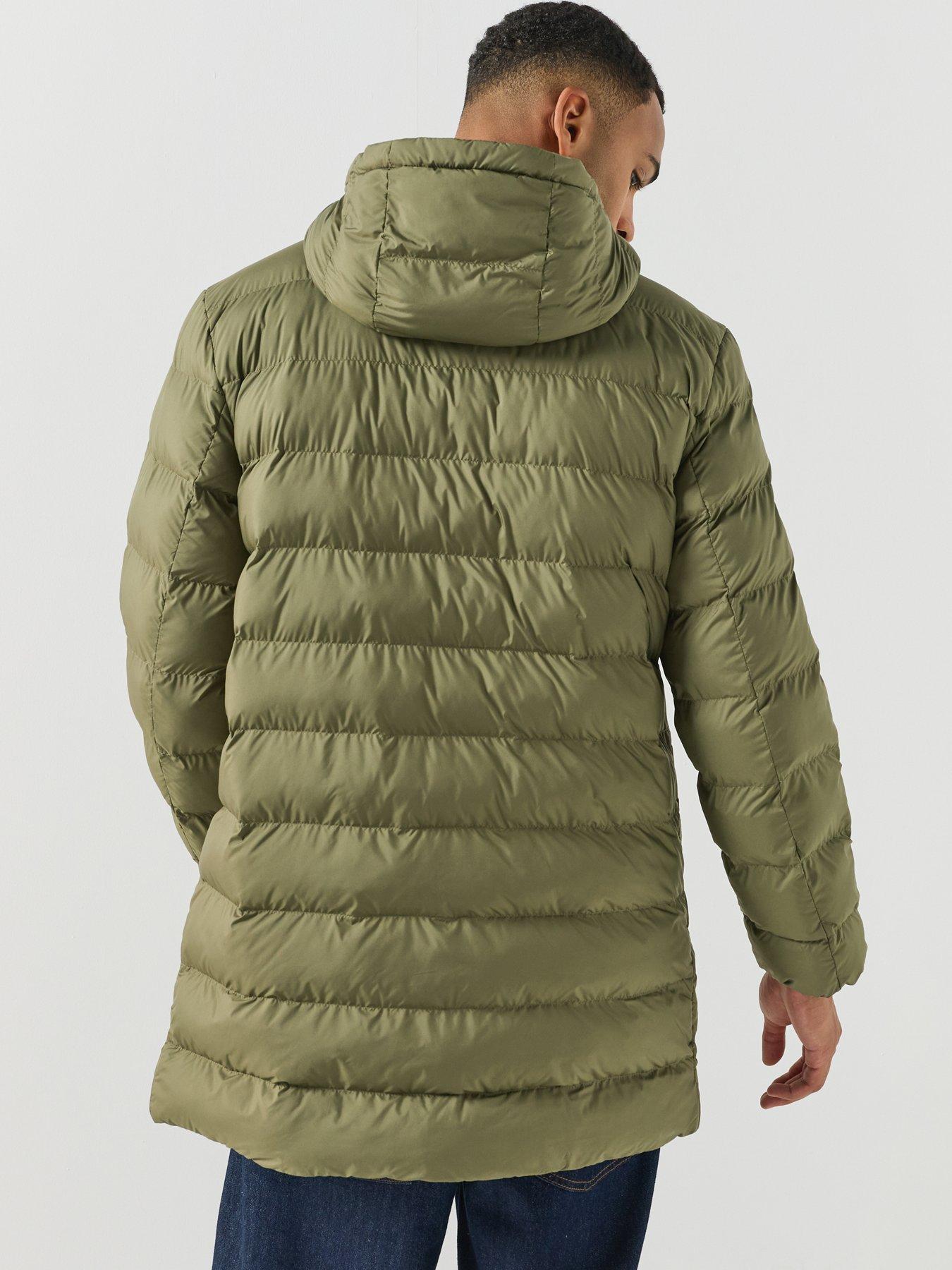 Image 2 of 6 of HUGO Hugo Matia2641 Longline Padded Jacket - Green