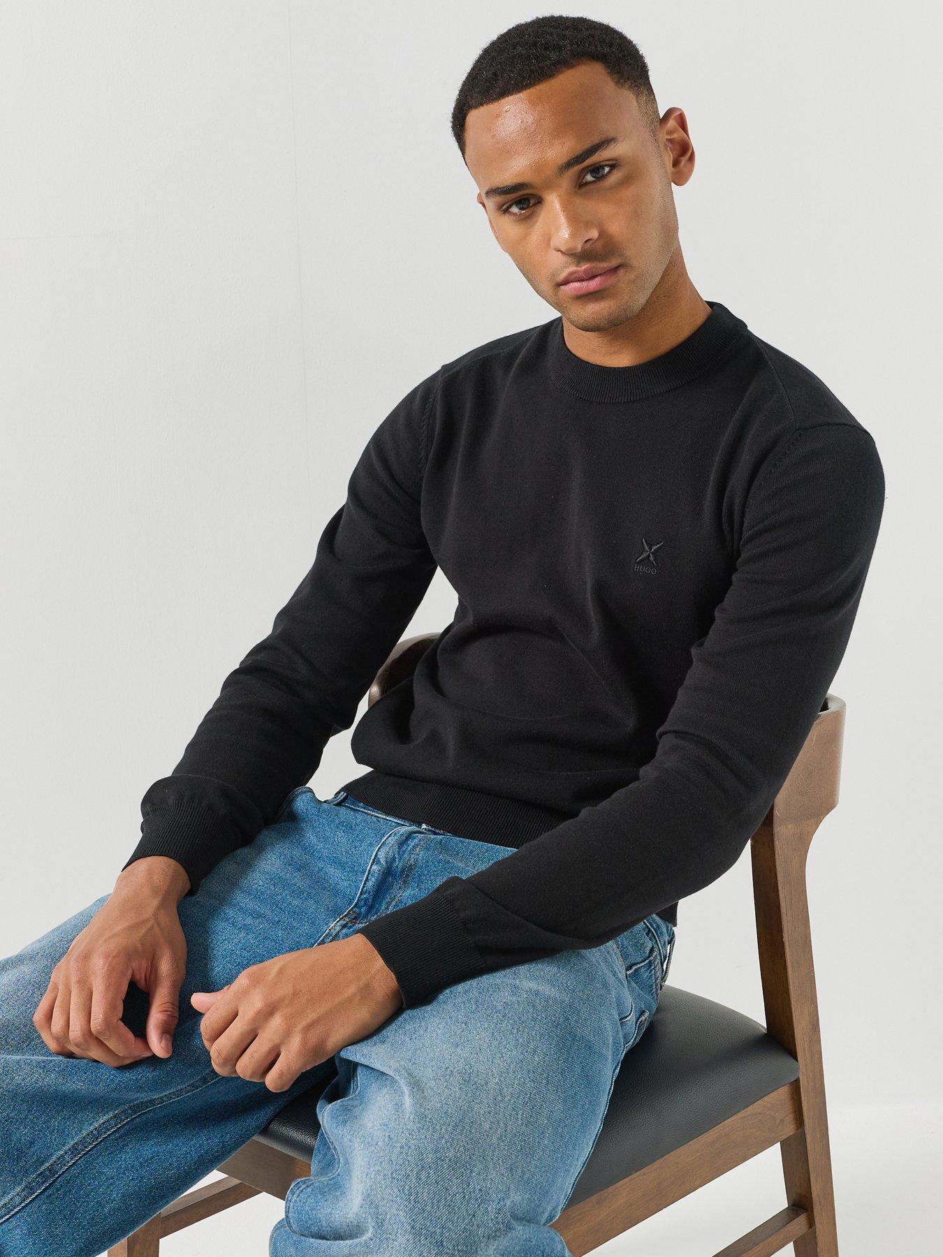 Image 4 of 6 of HUGO Hugo Blue San Celio-c Knitted Jumper - Black