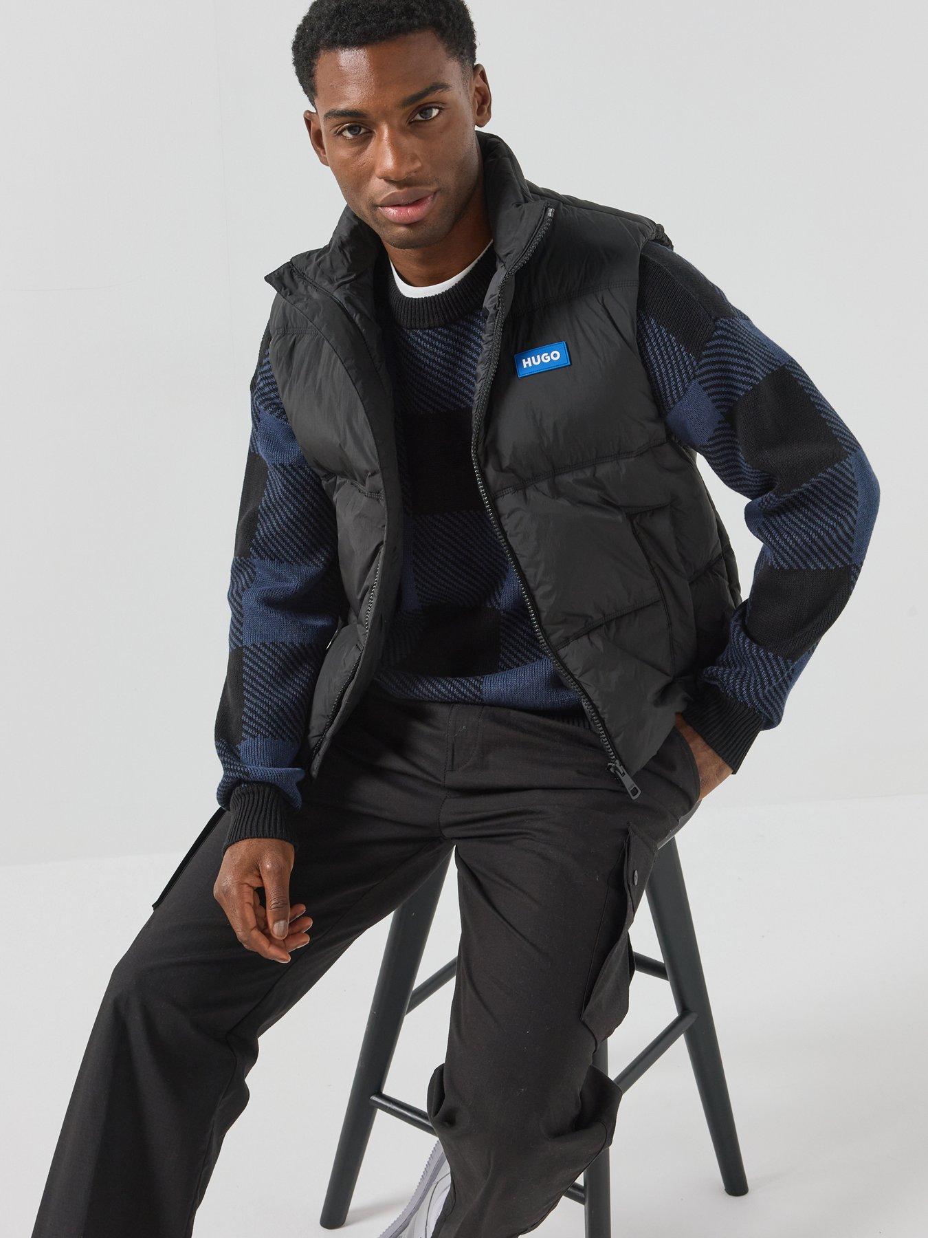Image 3 of 6 of HUGO Hugo Blue Bodolino2541 Relaxed Fit Puffer Gilet - Black