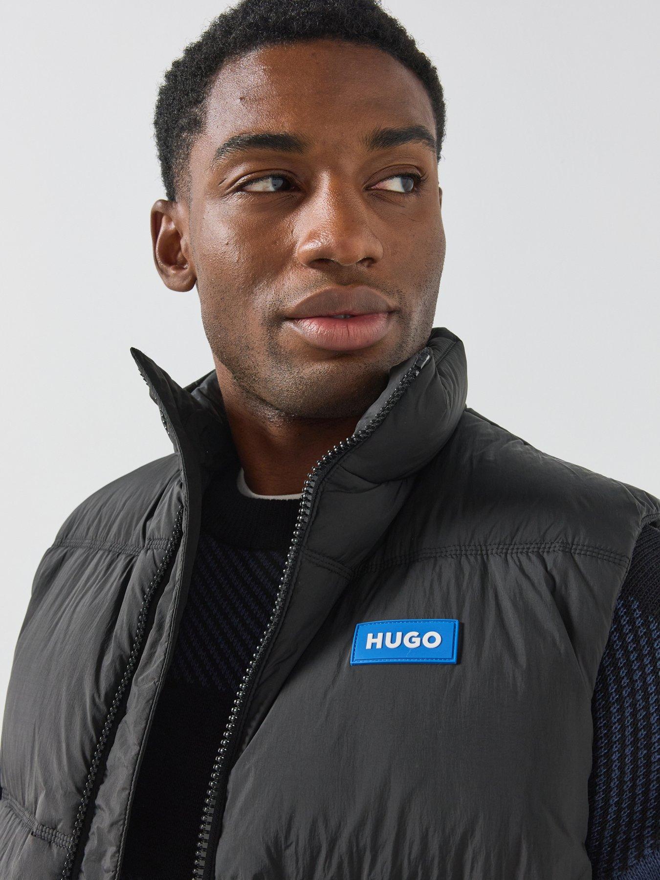 Image 4 of 6 of HUGO Hugo Blue Bodolino2541 Relaxed Fit Puffer Gilet - Black