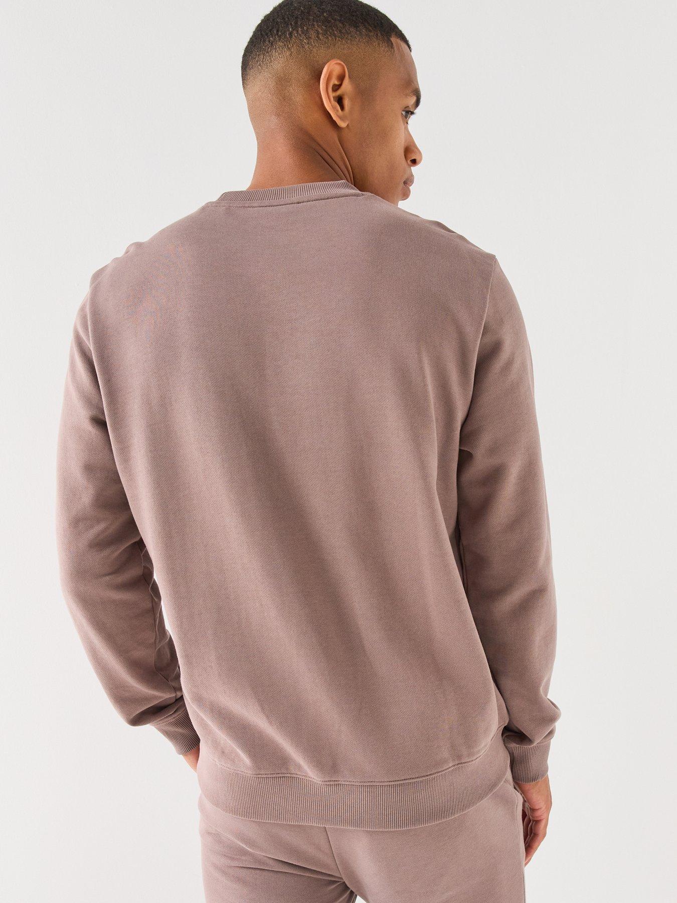 Image 2 of 6 of HUGO Diragol212 Red Patch Crew Sweatshirt - Brown