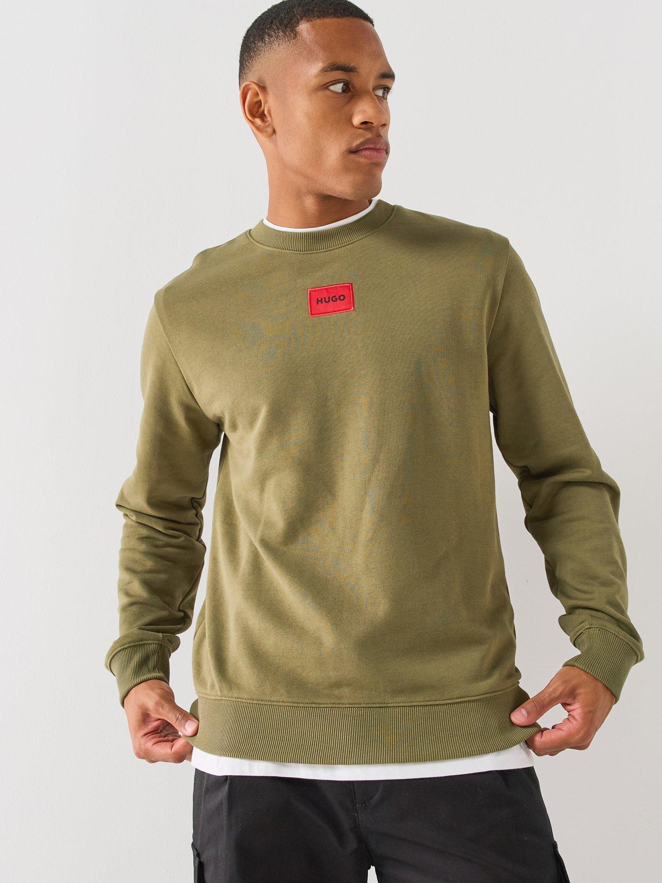 HUGO Hugo Diragol212 Red Patch Crew Sweat - Green