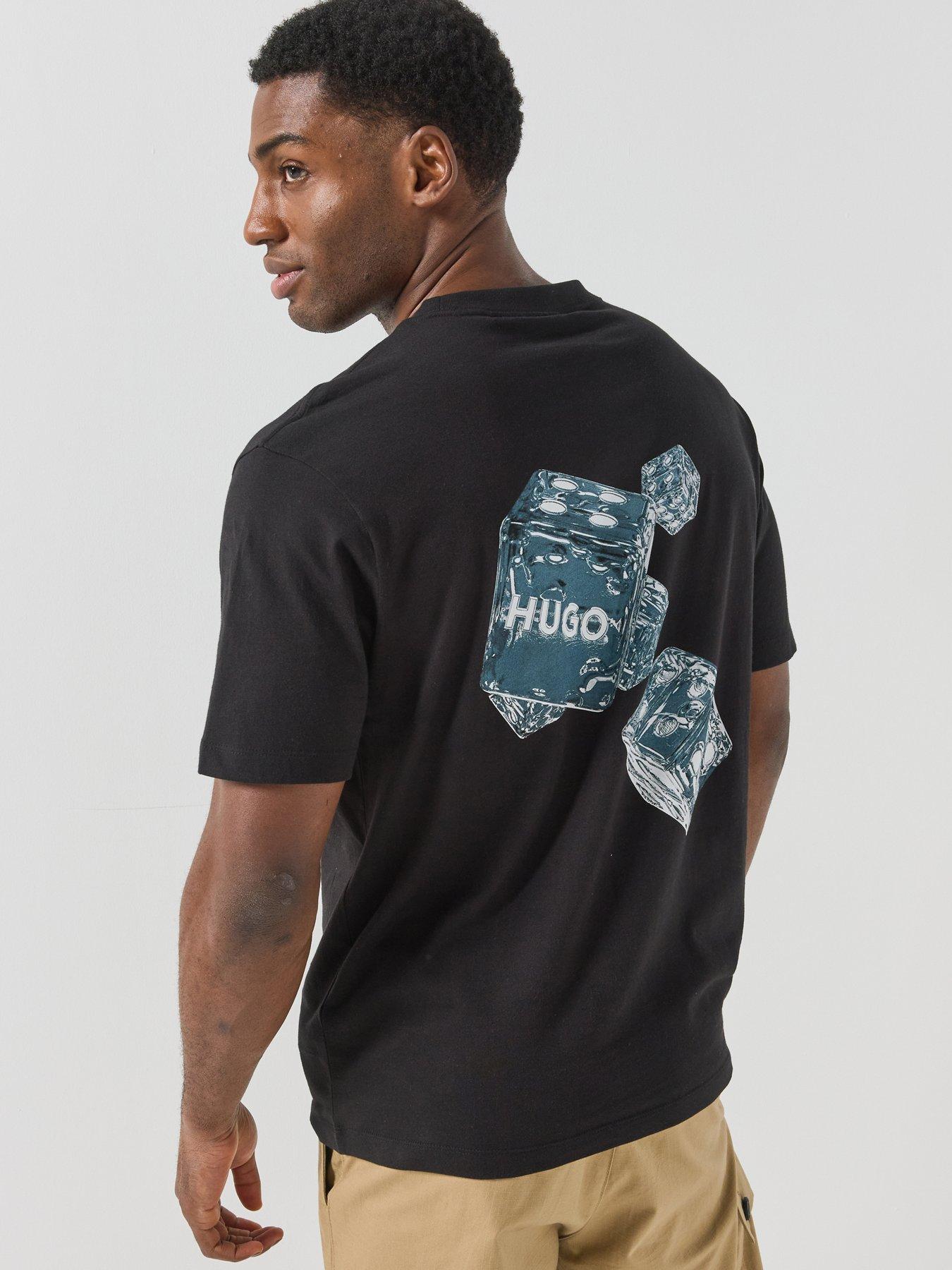 HUGO Hugo Doudi Dice Graphic Relaxed Fit T-shirt - Black