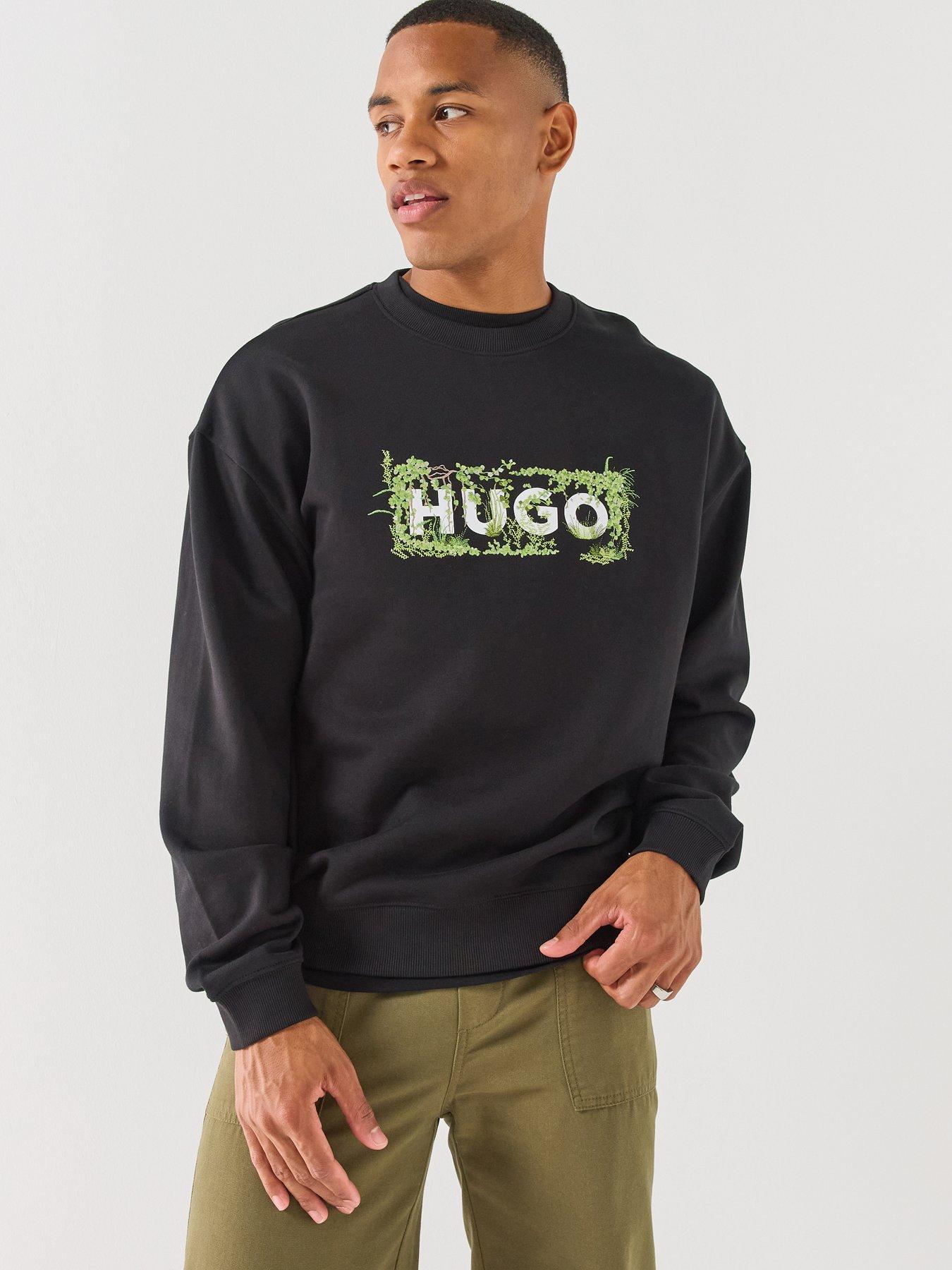 HUGO Hugo Blue Niviocrew Regular Fit Crew Sweat - Black