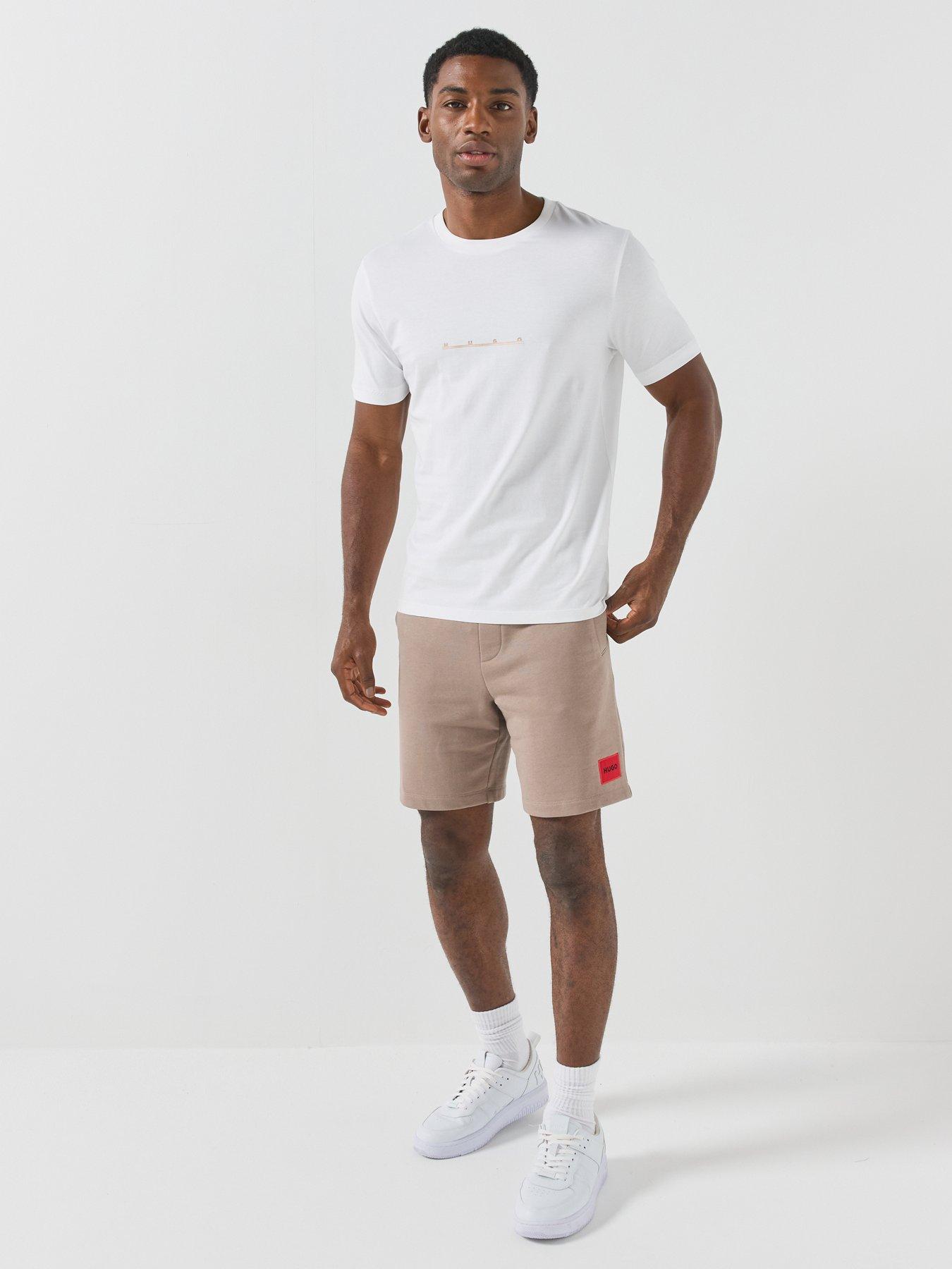 Image 3 of 5 of HUGO Datri Vintage Car Linear Logo T-Shirt - White
