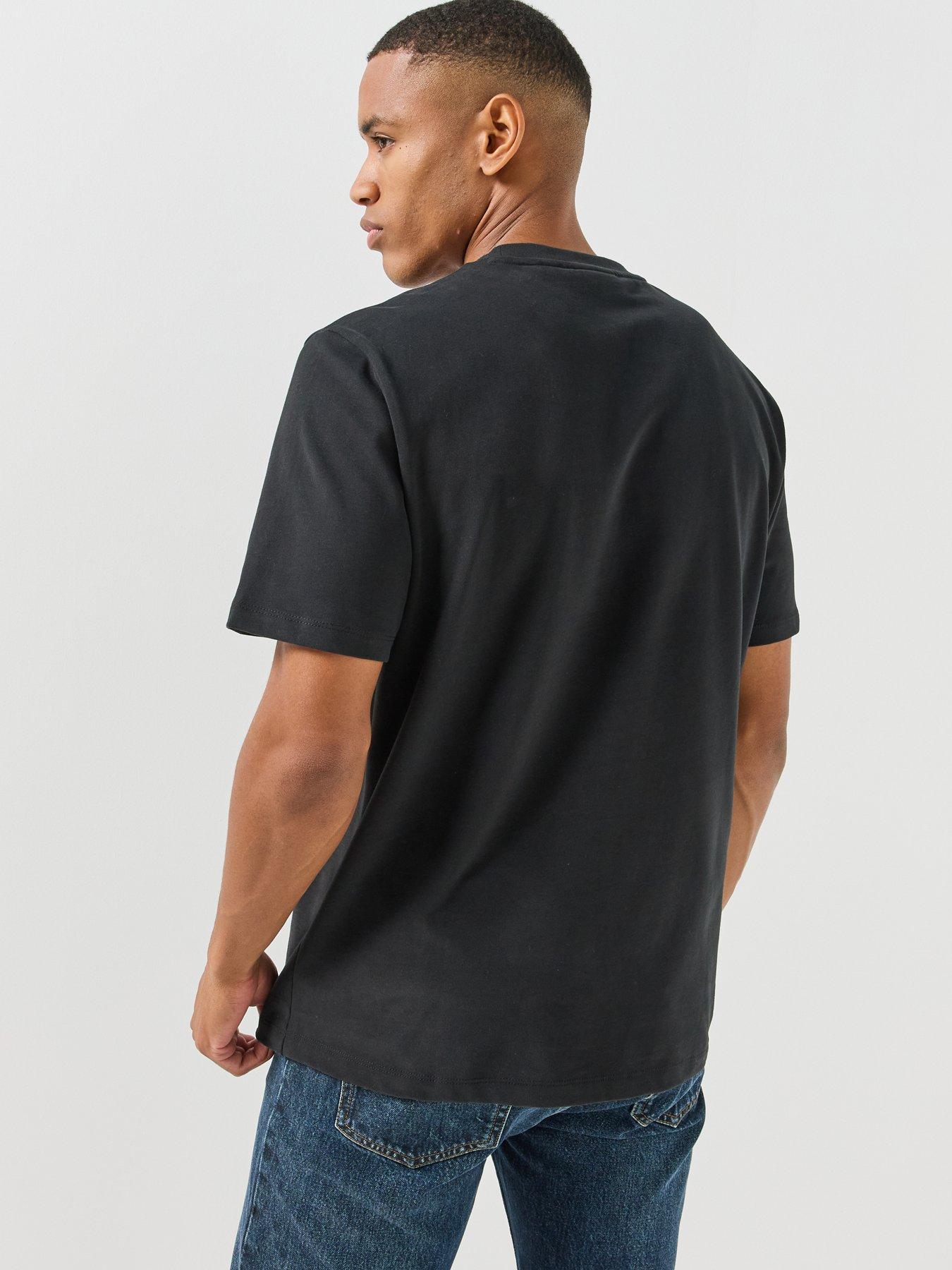 Image 2 of 5 of HUGO Hugo Dulos Ace Card Logo Relaxed Fit T-shirt - Black