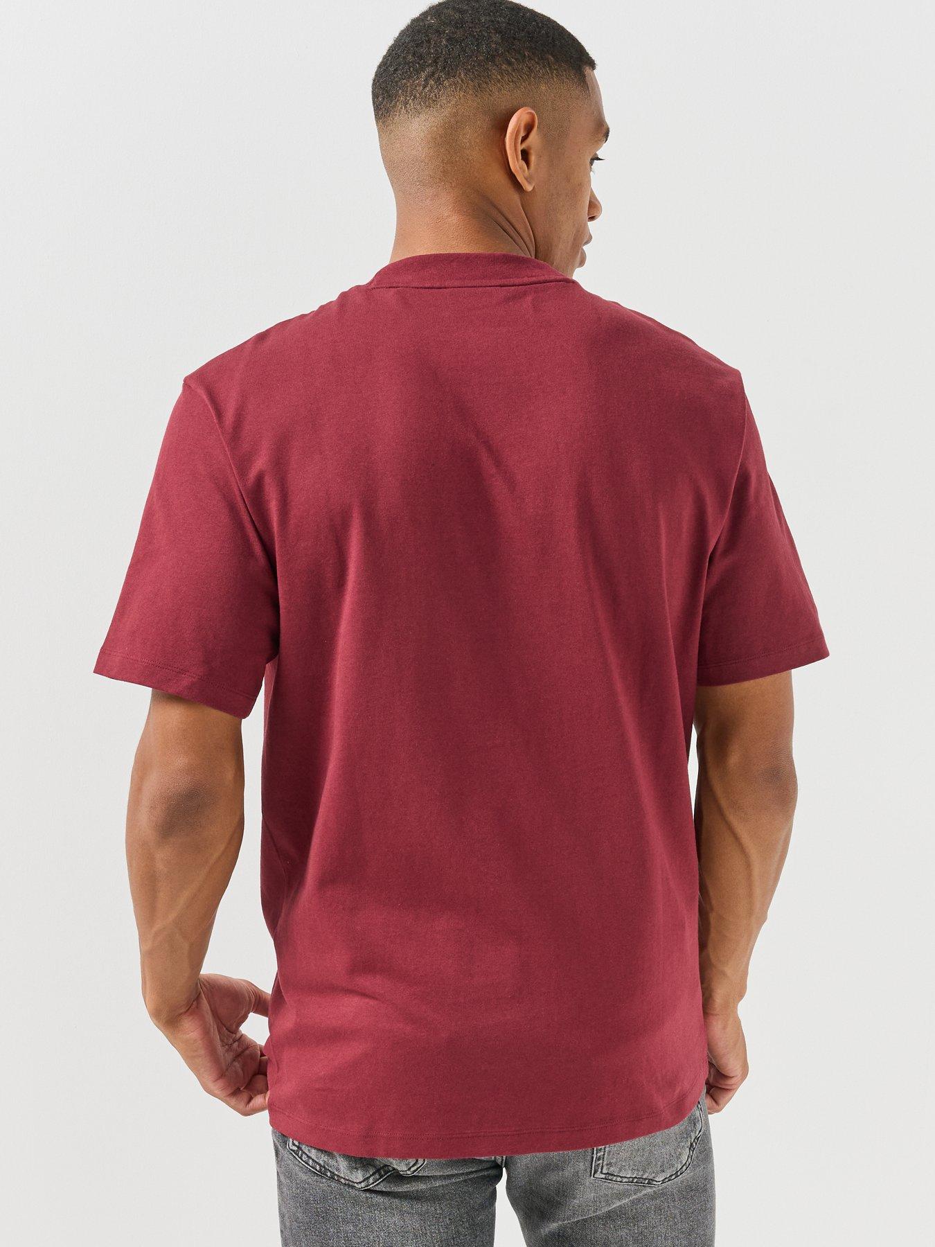 Image 2 of 4 of HUGO Hugo Dapolino Centre Logo Relaxed Fit T-shirt - Purple