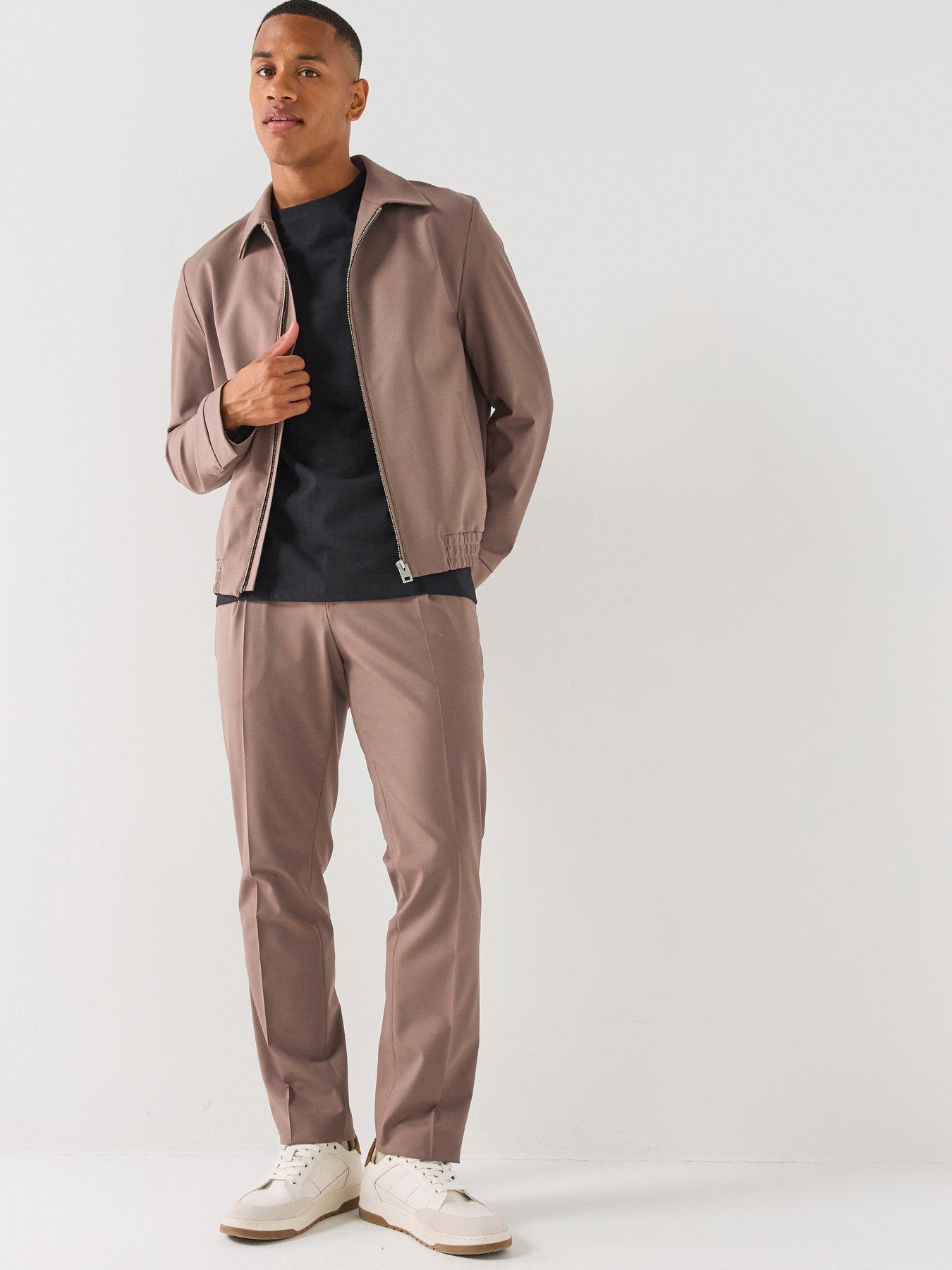 Image 6 of 6 of HUGO Hellys261X Smart Zip Through Overshirt - Brown