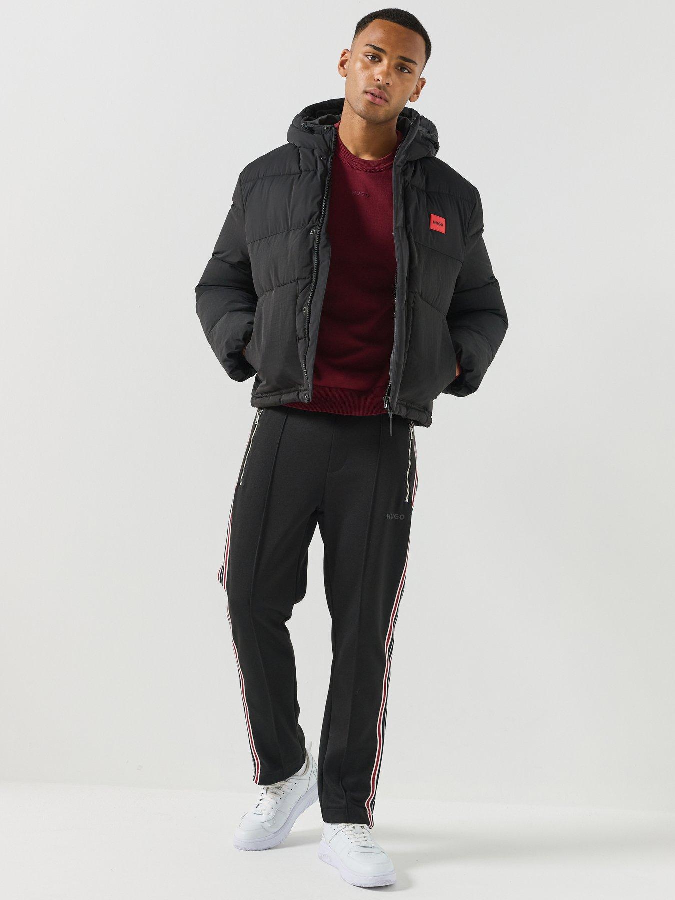 Image 3 of 6 of HUGO Hugo Baro2642 Red Patch Padded Jacket - Black