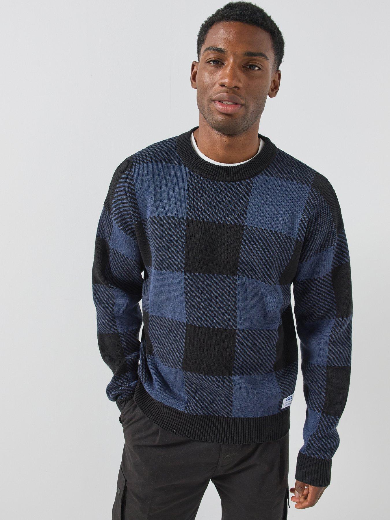 HUGO Hugo Blue Stuvee Knitted Jumper - Dark Blue