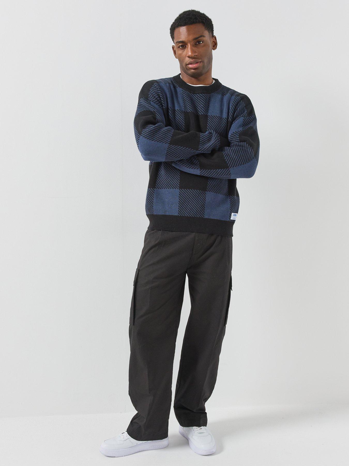 Image 3 of 6 of HUGO Hugo Blue Stuvee Knitted Jumper - Dark Blue