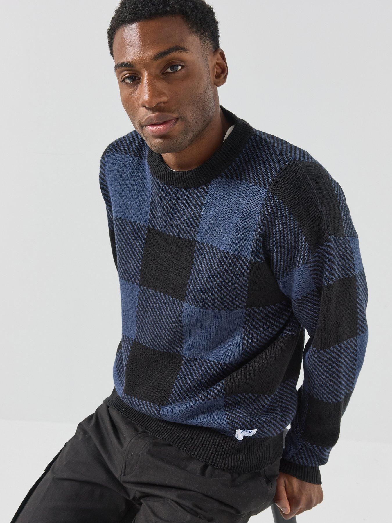 Image 5 of 6 of HUGO Hugo Blue Stuvee Knitted Jumper - Dark Blue