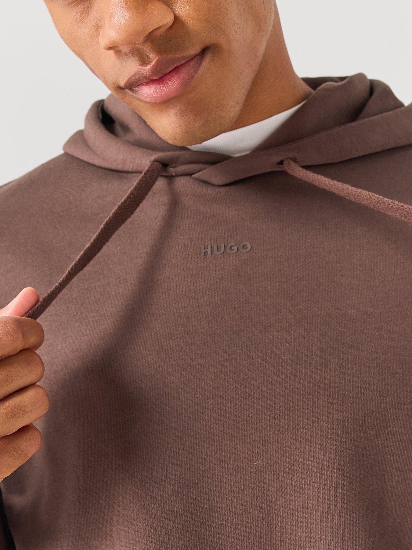 Image 5 of 5 of HUGO Dapodayote Jersey Overhead Tracksuit - Brown