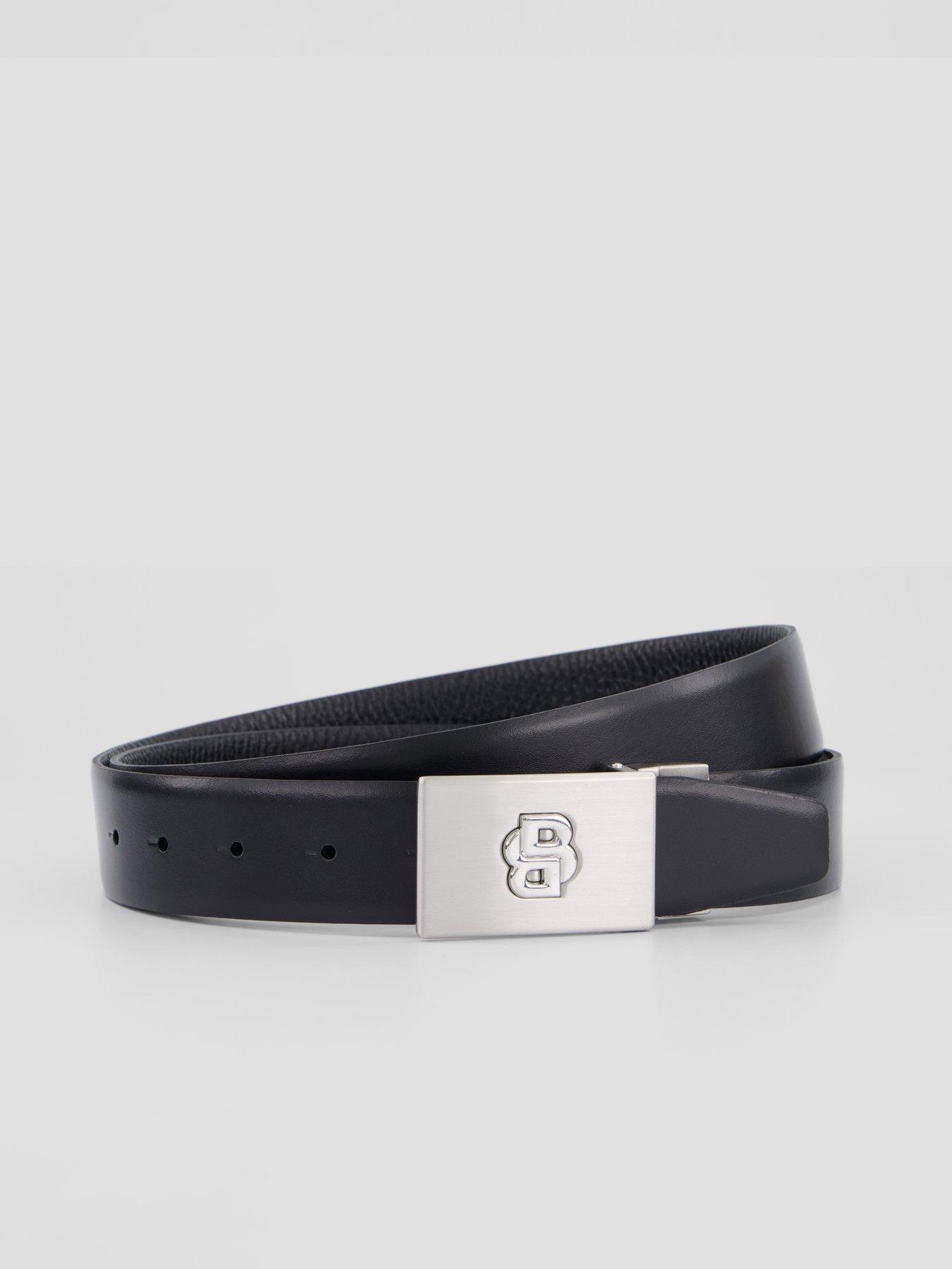 Image 3 of 6 of BOSS Mens Reversible Logo Belt&nbsp; With&nbsp;Gift Box&nbsp;- Black