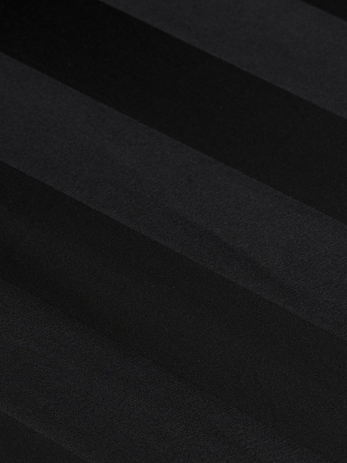 Image 3 of 3 of Catherine Lansfield So Soft Satin Stripe Fitted Sheet Black