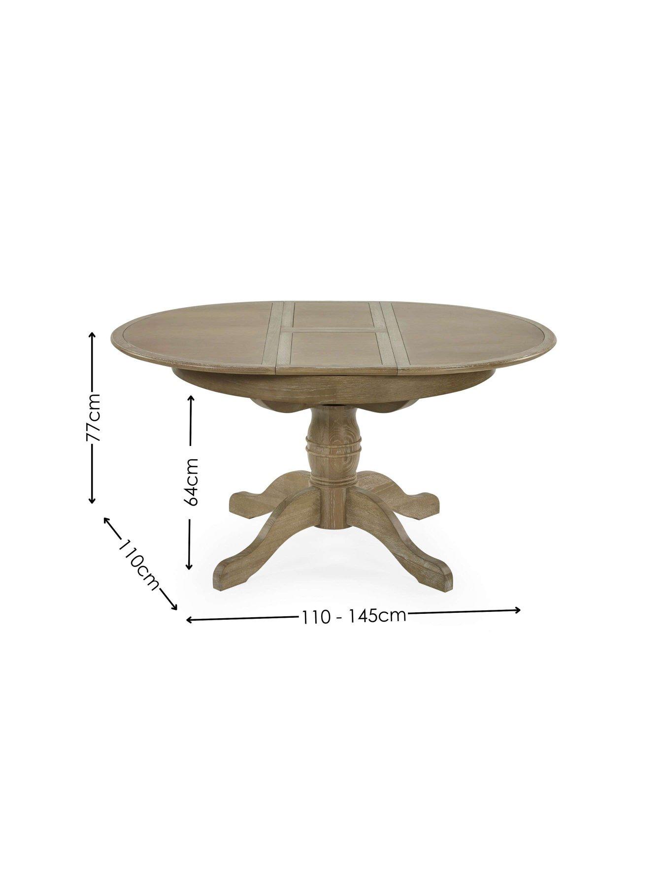 Image 6 of 7 of Julian Bowen Camille Round Table + 4 Upholstered Chairs