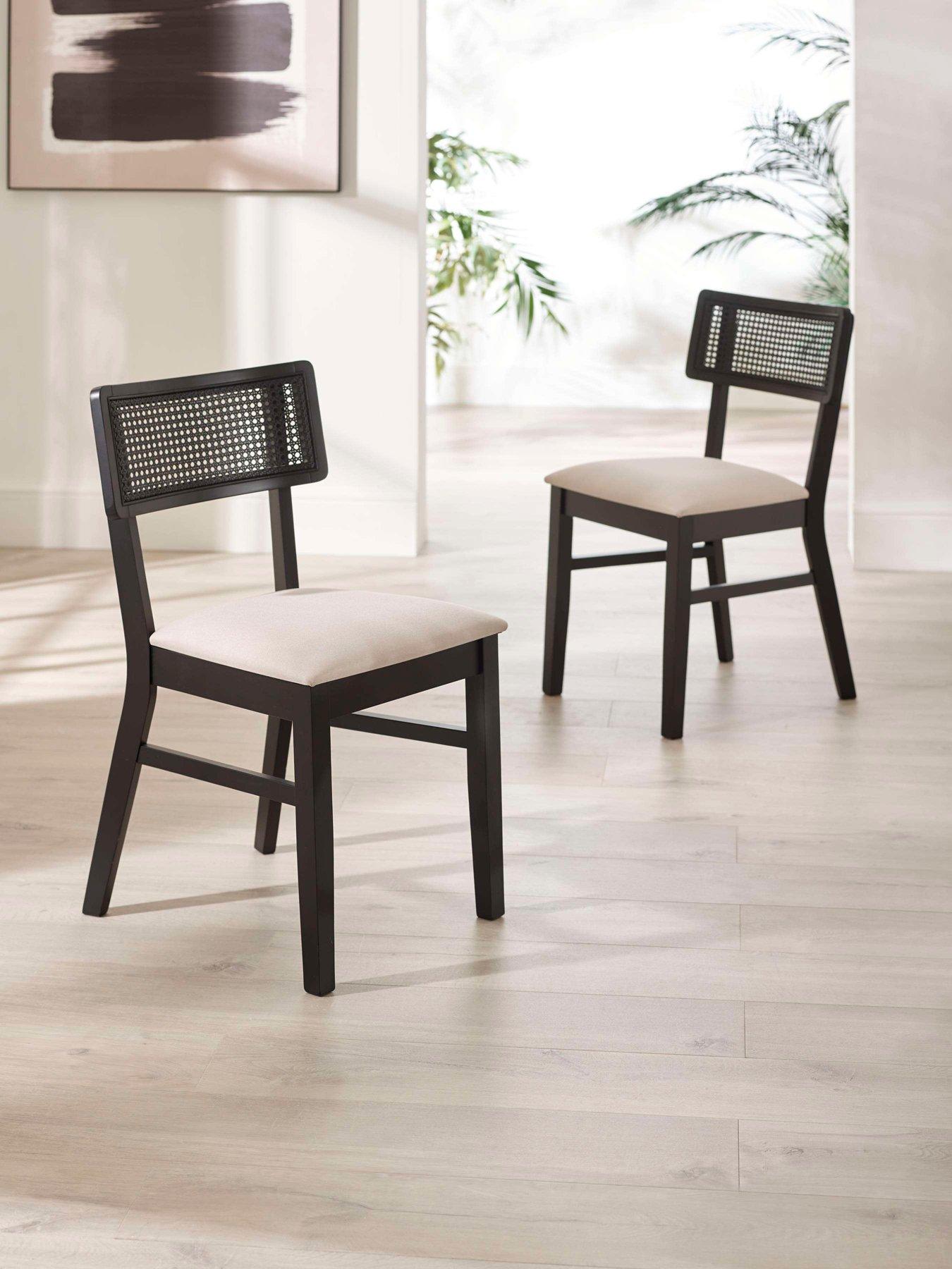 Julian Bowen Set Of 2 Annika Dining Chairs in Black