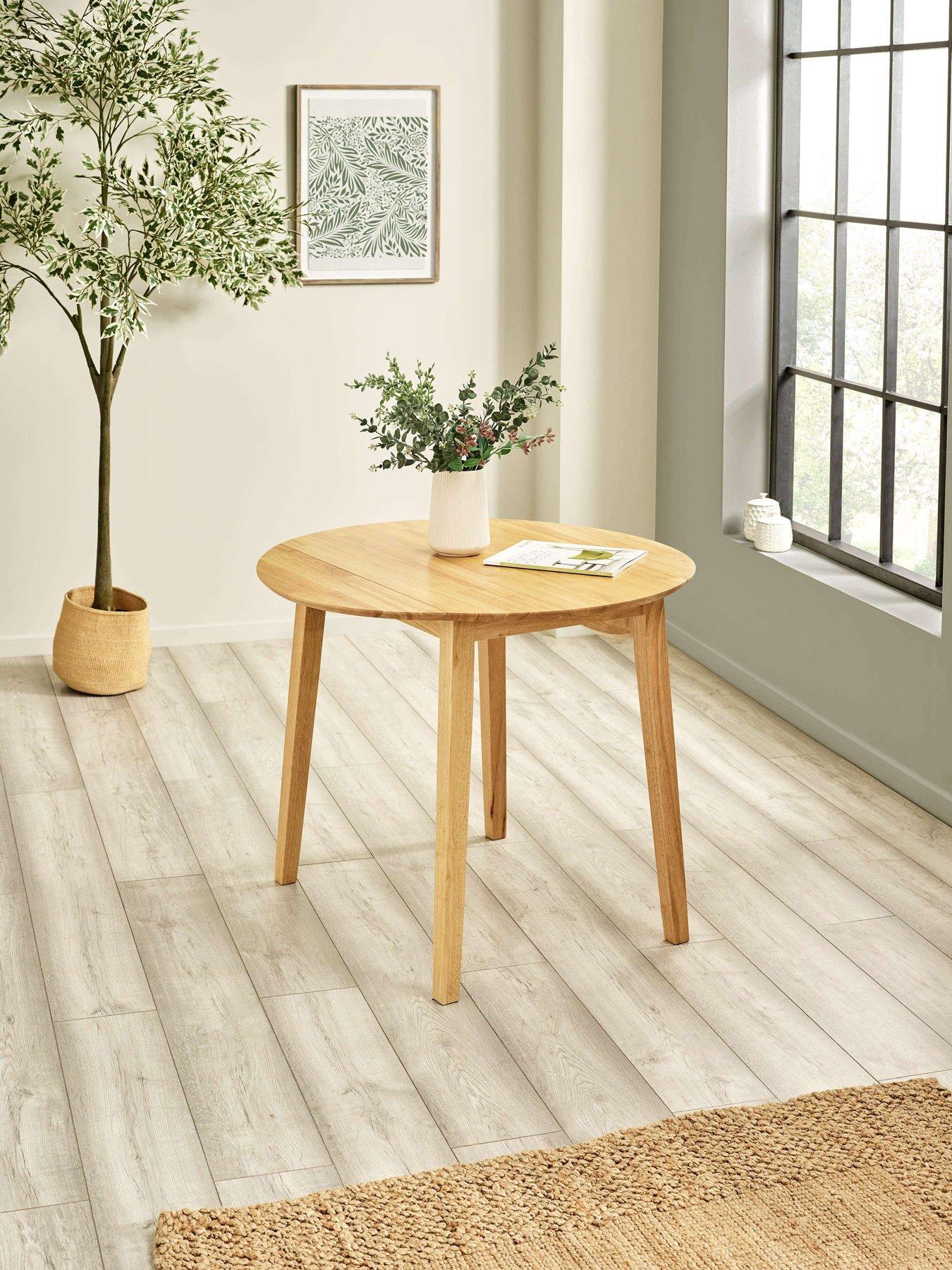 Julian Bowen Coast Natural Oak Drop Leaf Table
