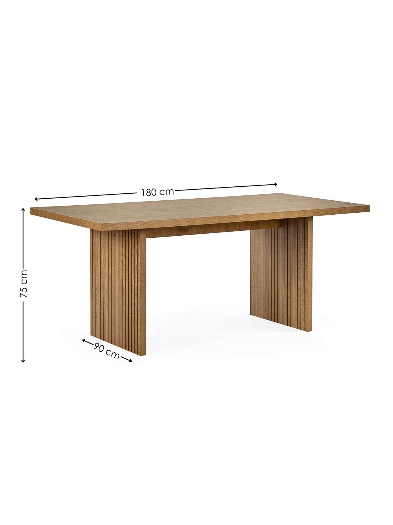 Image 6 of 6 of Julian Bowen Arundel Table with Cream Chair Options