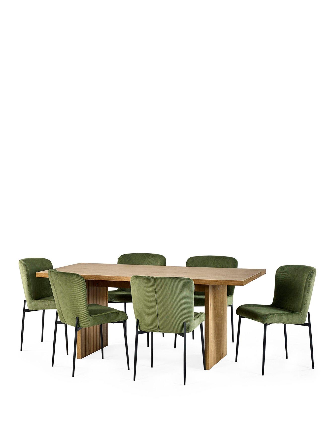 Image 2 of 6 of Julian Bowen Arundel Table with 6 Leonie Dining Chairs