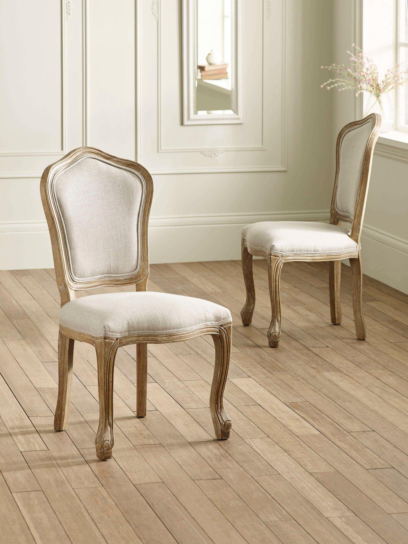 Julian Bowen Set Of 2 Camille Upholstered Dining Chairs