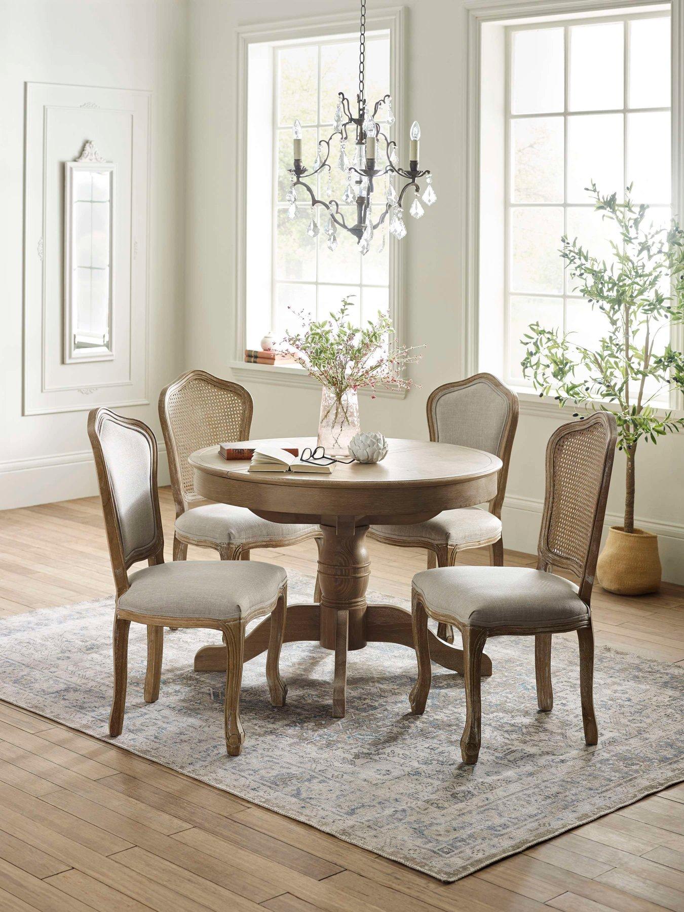 Image 7 of 7 of Julian Bowen Set Of 2 Camille Upholstered Dining Chairs