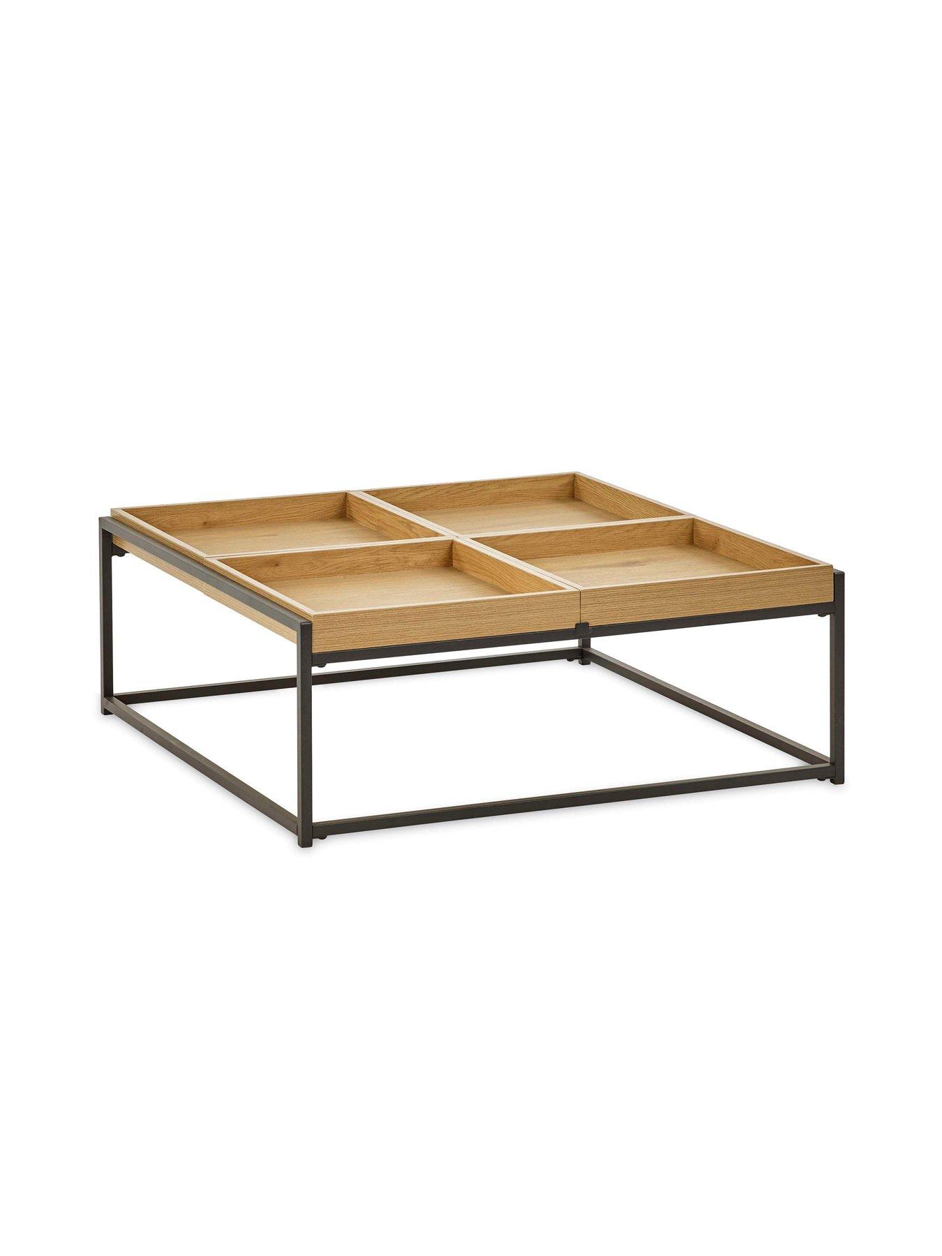 Image 3 of 7 of Julian Bowen Ezra Square Tray Coffee Table