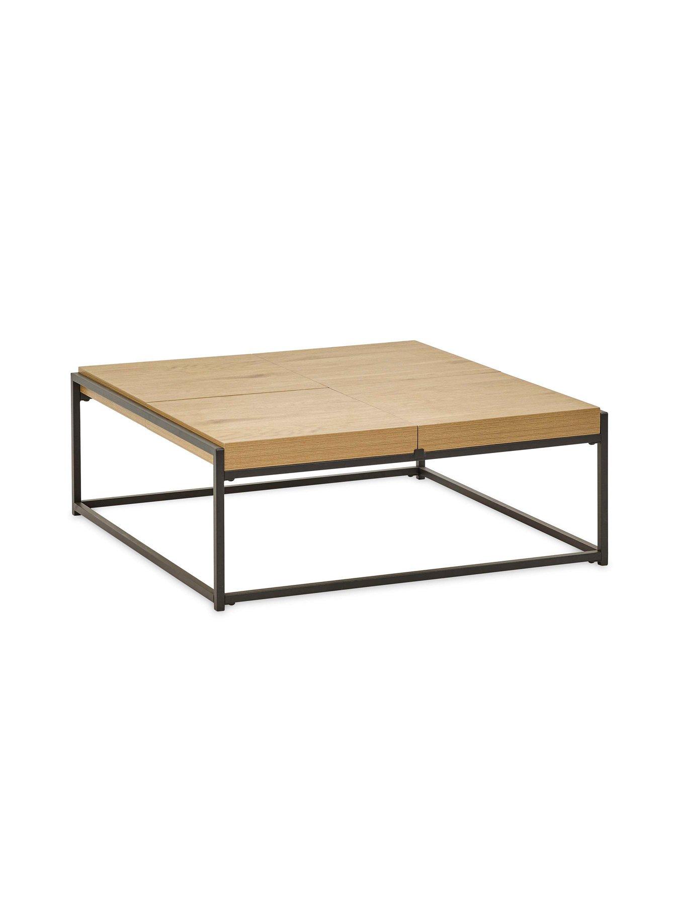 Image 4 of 7 of Julian Bowen Ezra Square Tray Coffee Table