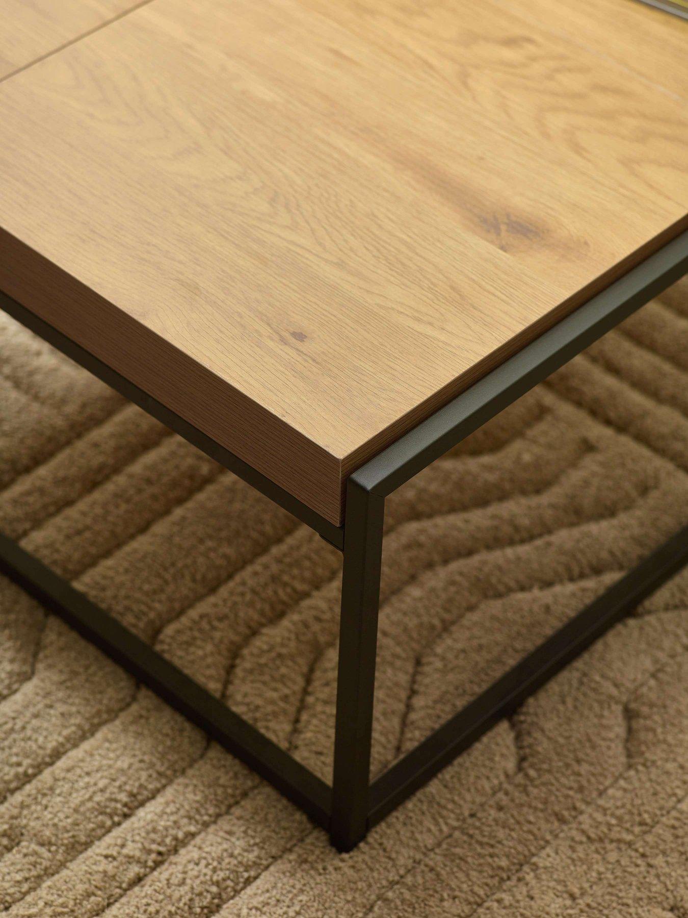 Image 5 of 7 of Julian Bowen Ezra Square Tray Coffee Table