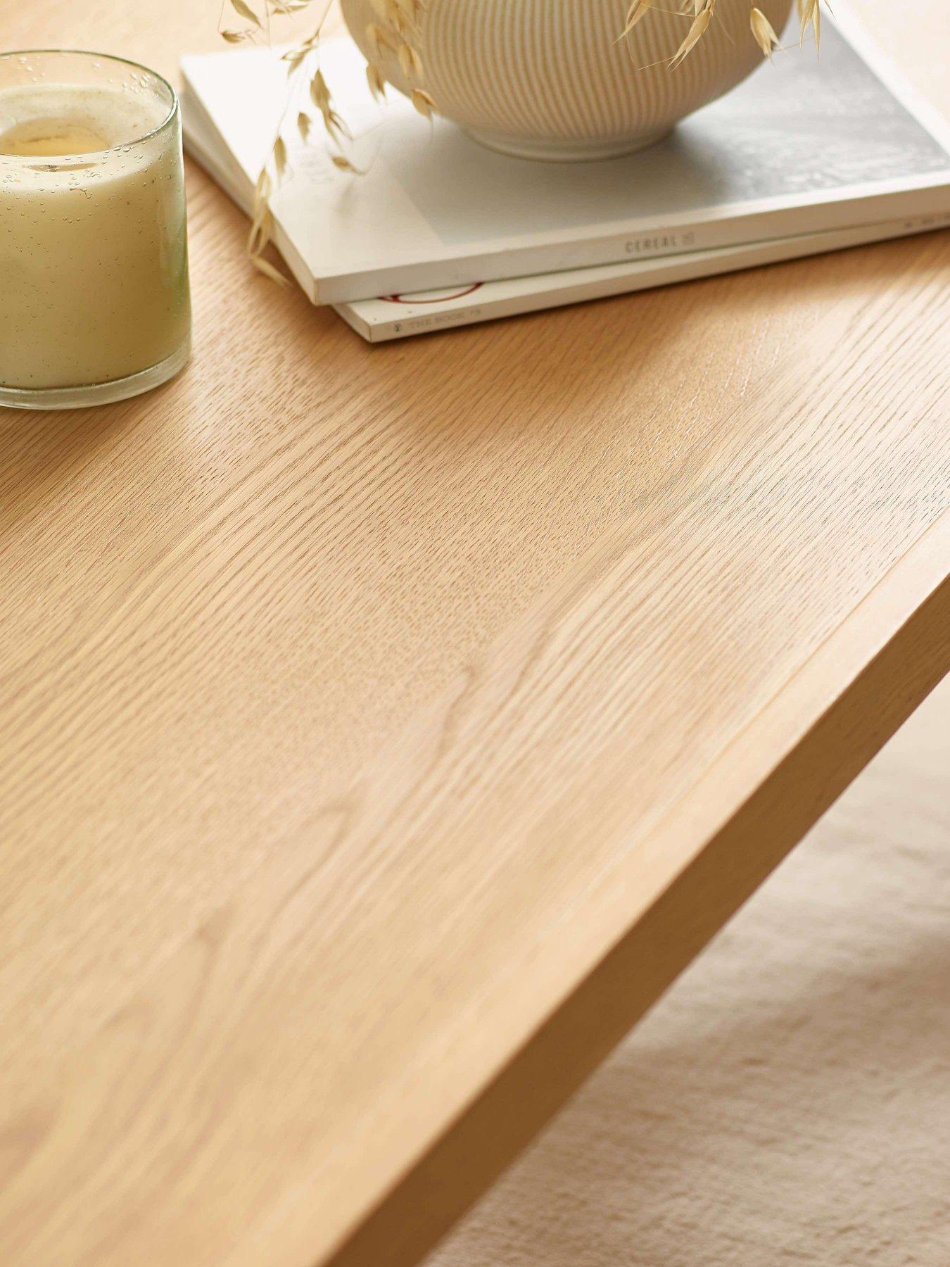 Image 5 of 6 of Julian Bowen Haddon Coffee Table - Natural Oak