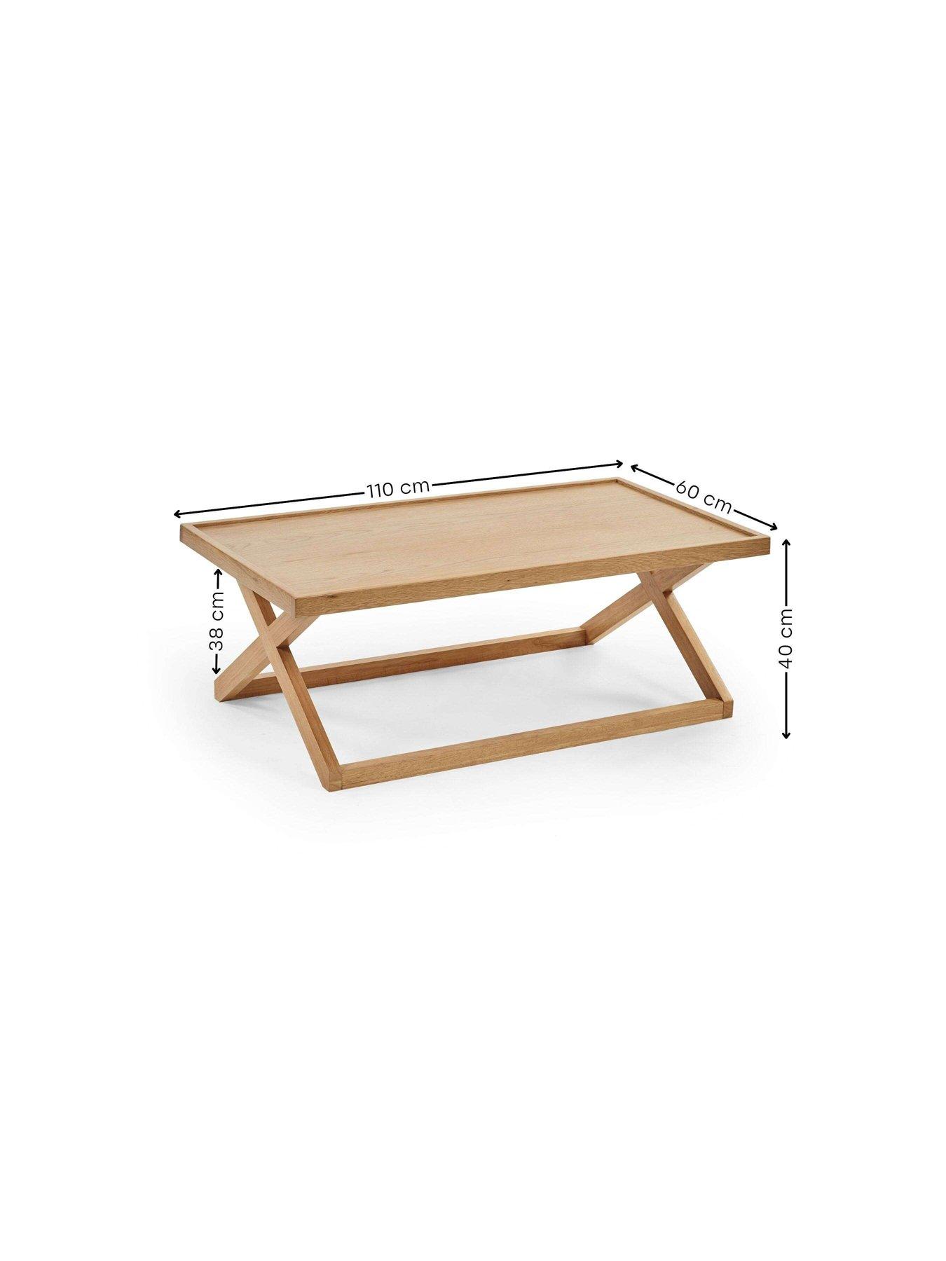 Image 6 of 6 of Julian Bowen Haddon Coffee Table - Natural Oak