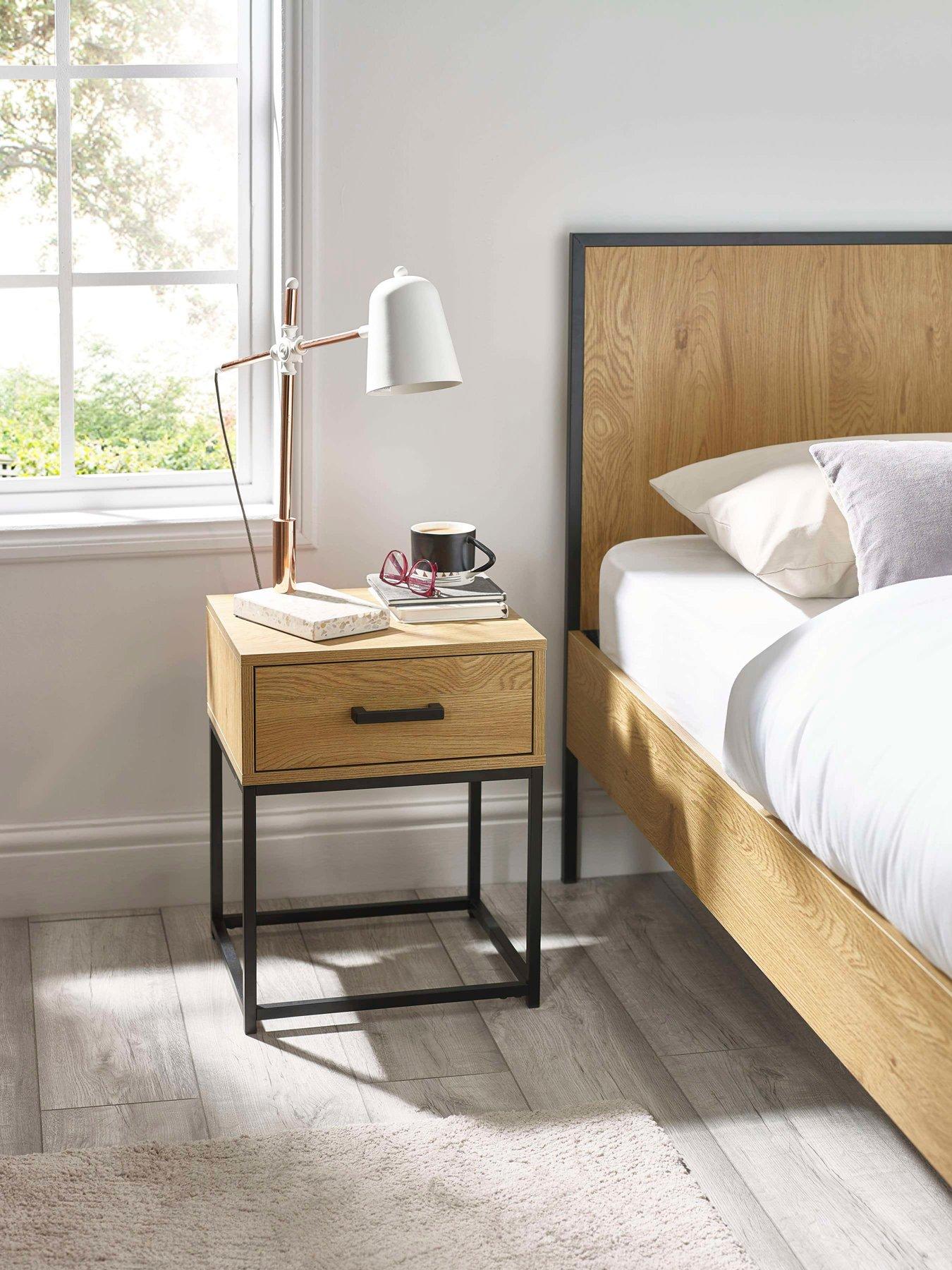 Image 1 of 7 of Julian Bowen Harlow 1 Drawer Bedside