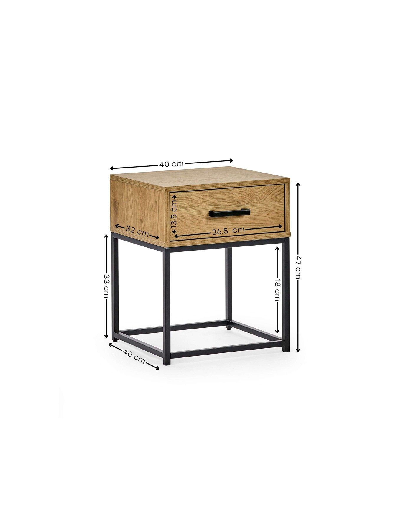 Image 6 of 7 of Julian Bowen Harlow 1 Drawer Bedside