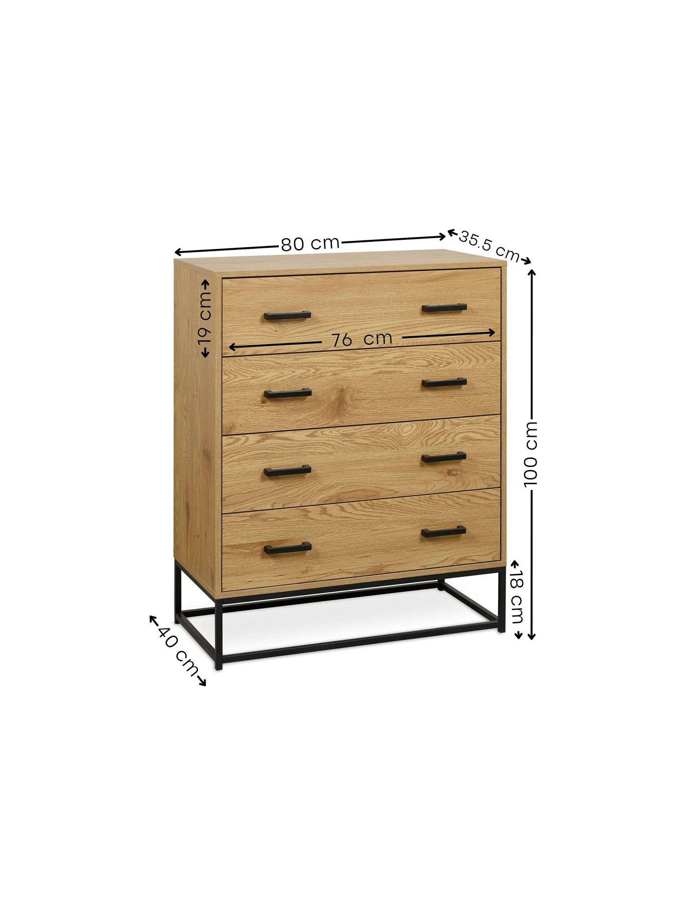 Image 6 of 7 of Julian Bowen Harlow 4 Drawer Chest