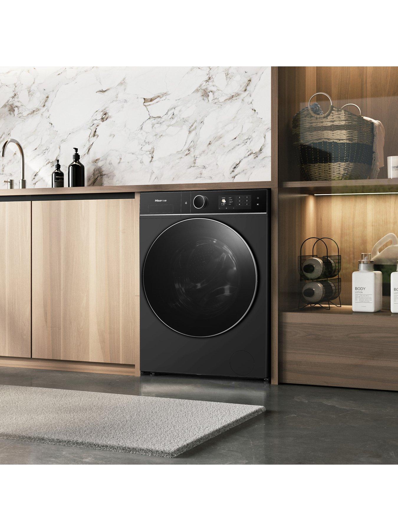 Image 7 of 7 of Hisense Hisense KitchenFit 5i Series WD5I1245BBRH WiFi-enabled 12kg/8kg, 1400 Spin Heat Pump Washer Dryer - Black - A/A Rated