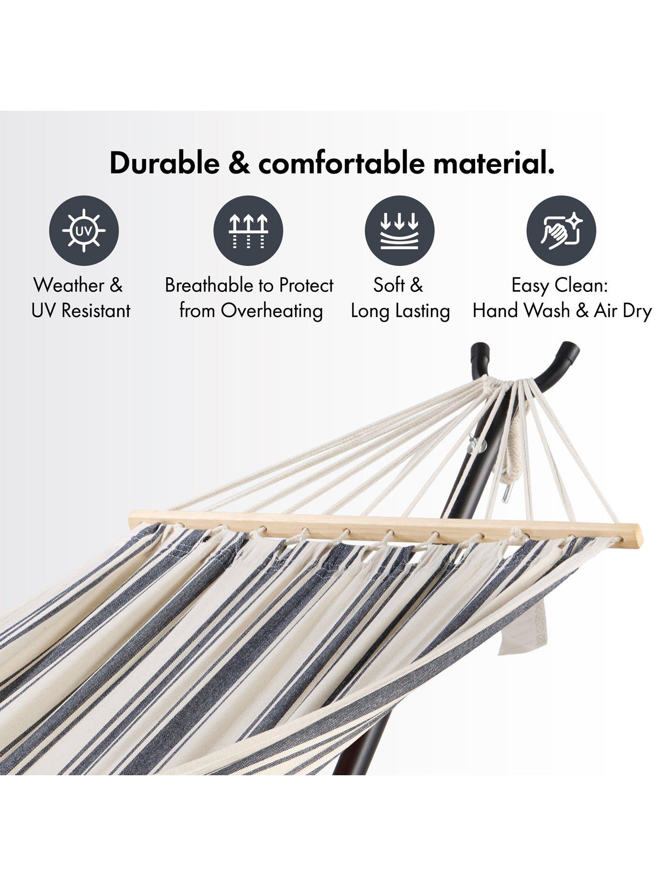 Image 4 of 7 of Vonhaus Ibiza 1 Person Hammock with Frame