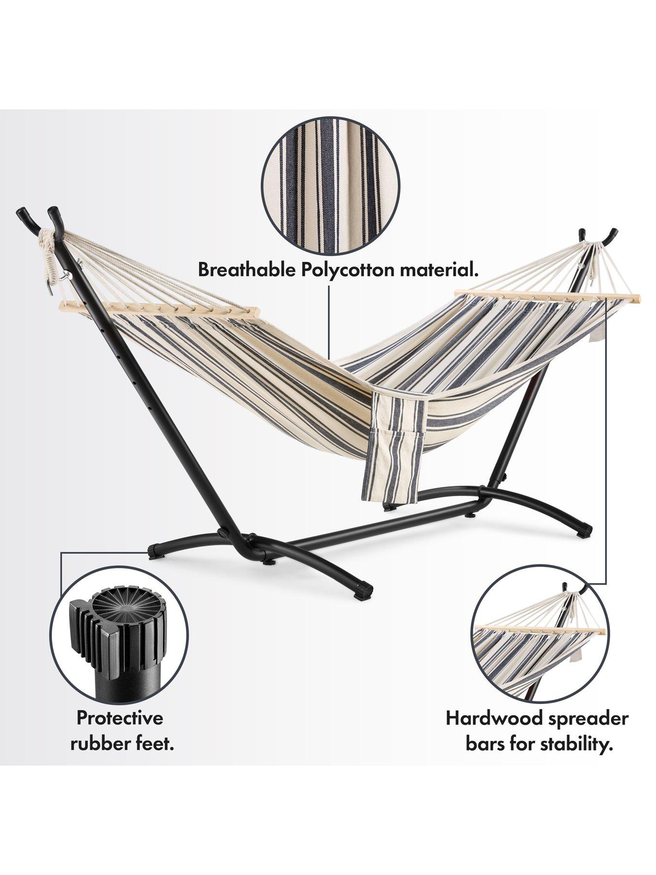 Image 5 of 7 of Vonhaus Ibiza 1 Person Hammock with Frame