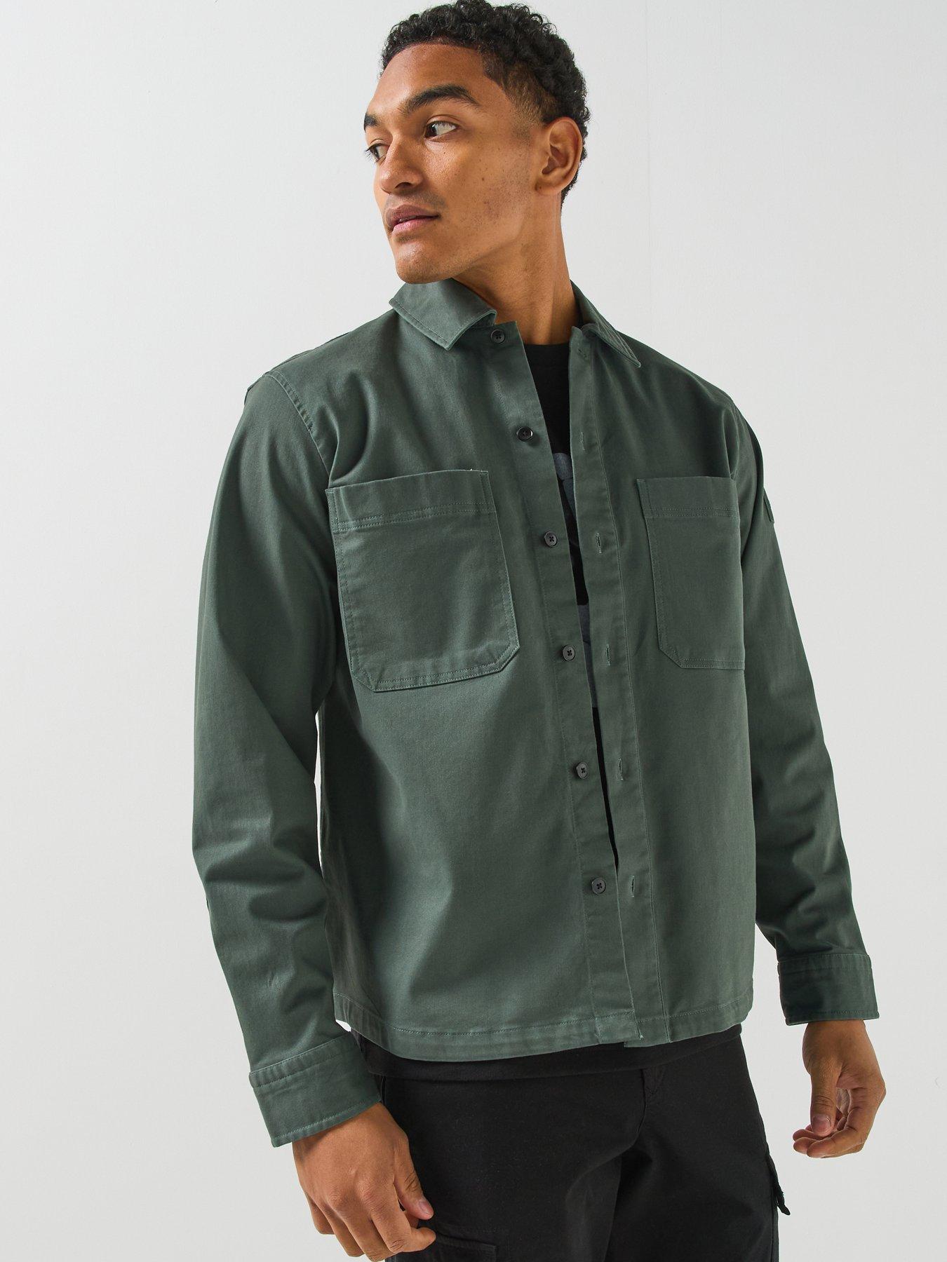 BOSS Boss Locky_4_M Moleskin Overshirt - Green