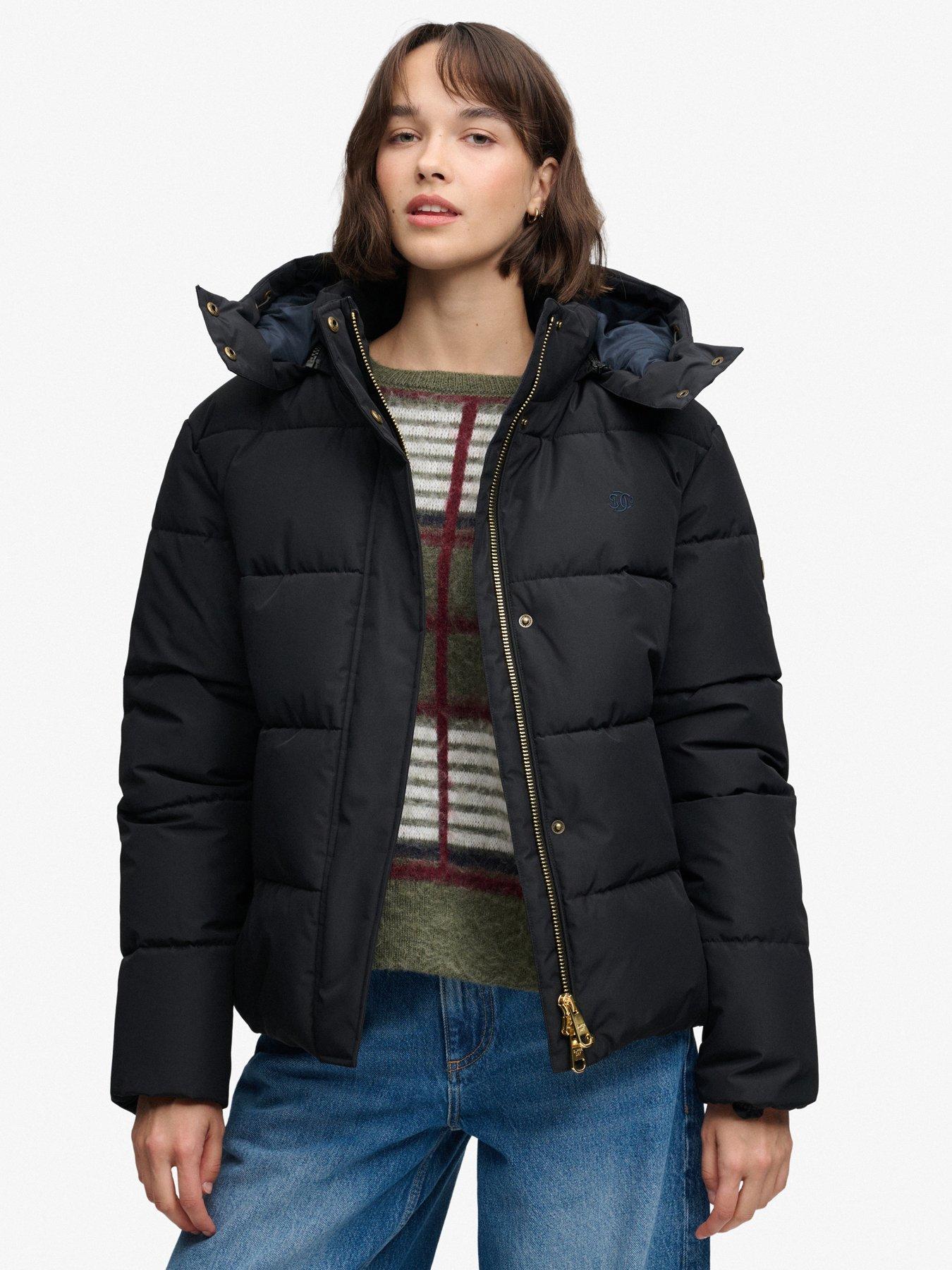 Image 1 of 7 of Superdry Premium Hood Puffer Jkt